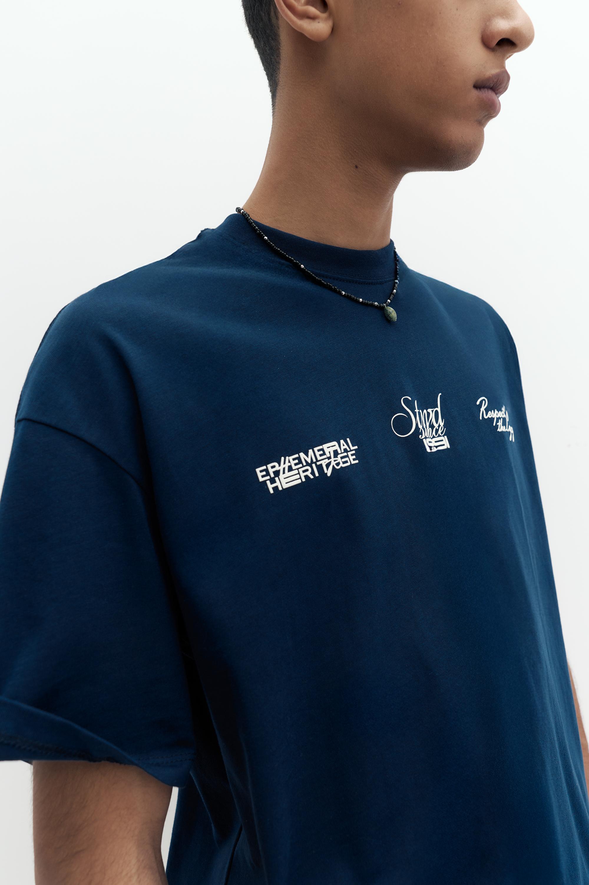 Mavi STWD grafik tişört - Görsel 11