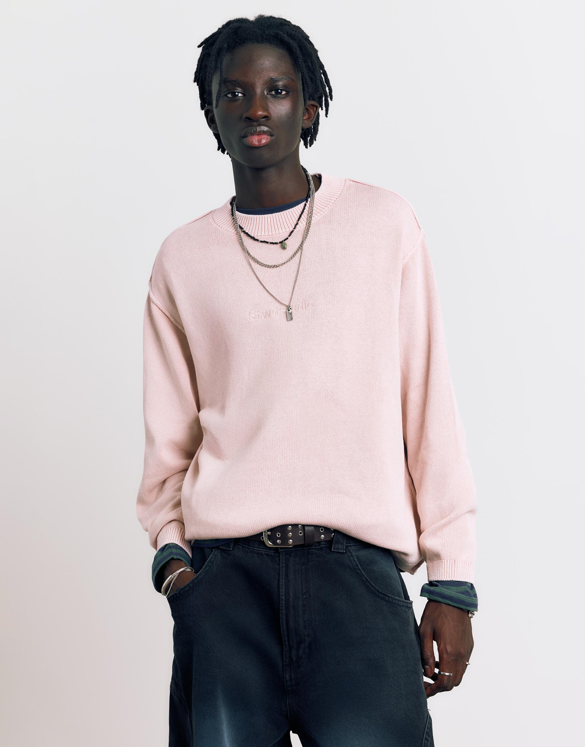 STWD Studio embroidered jumper — Pink