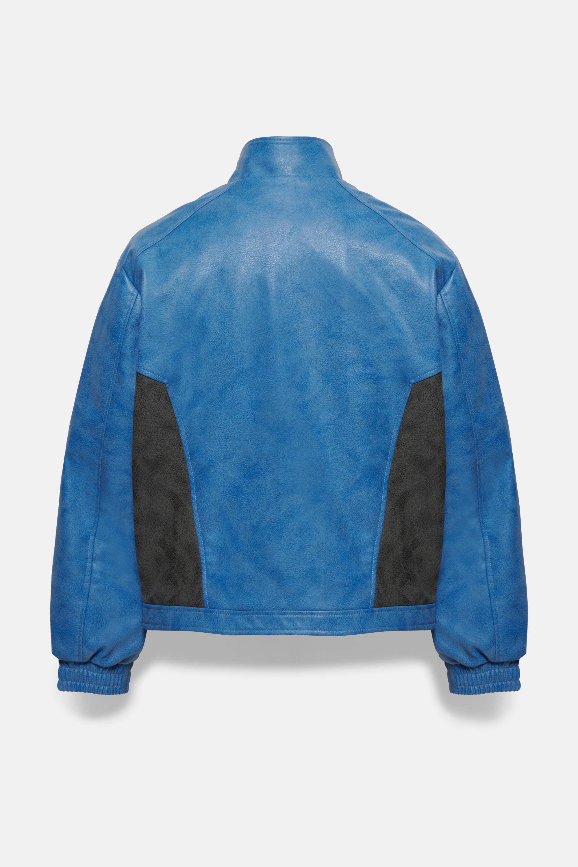 Pull&Bear Race Force suni deri ceket görsel 7