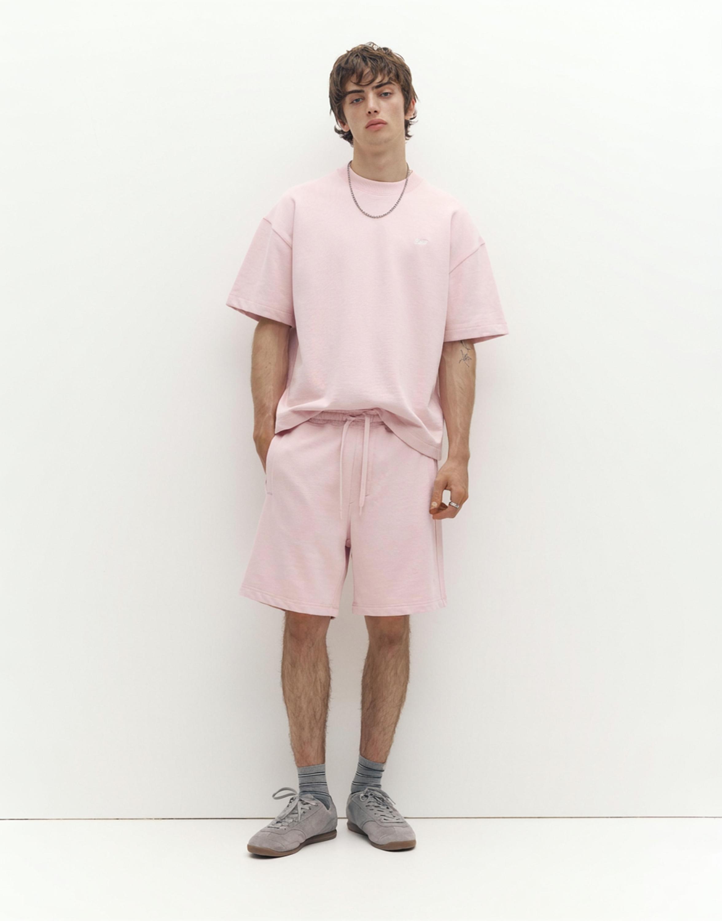 Logolu jogger bermuda şort - Görsel 30