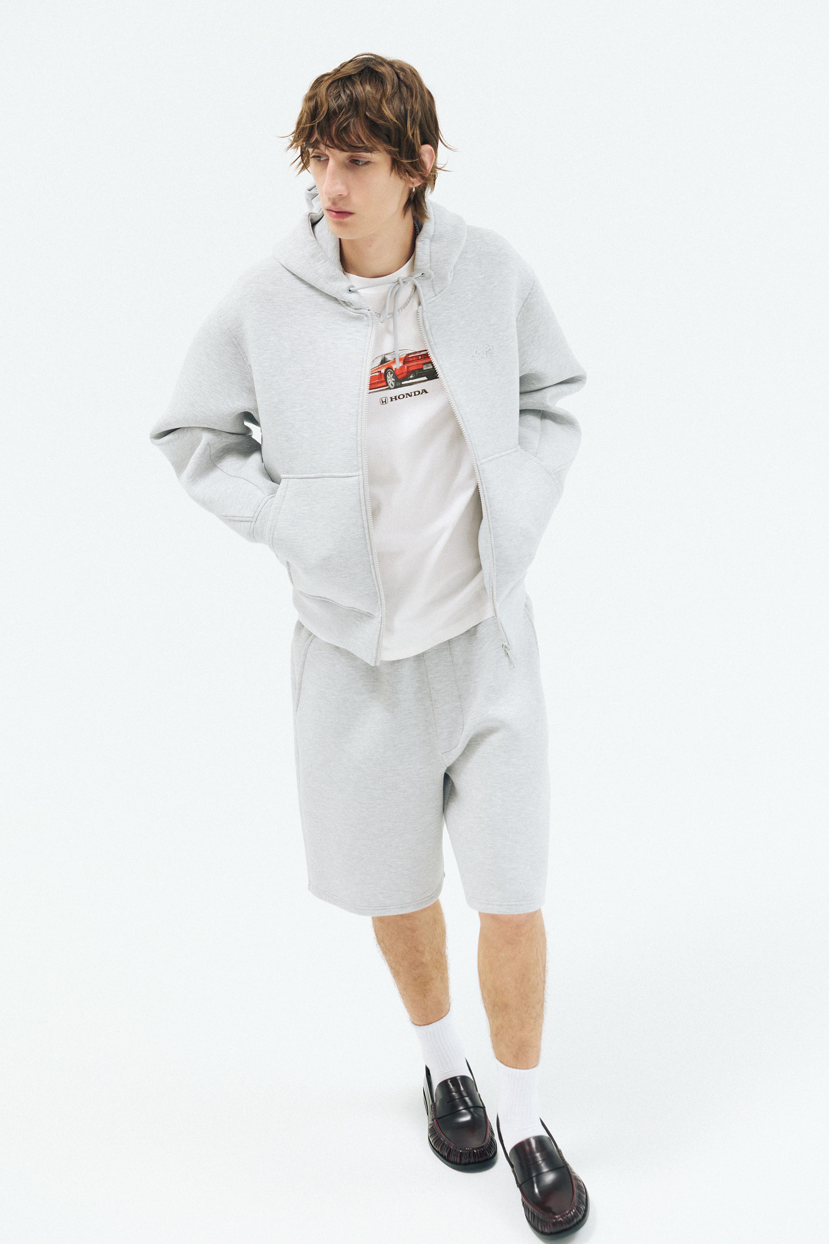 Honda car graphic T-shirt — Off white