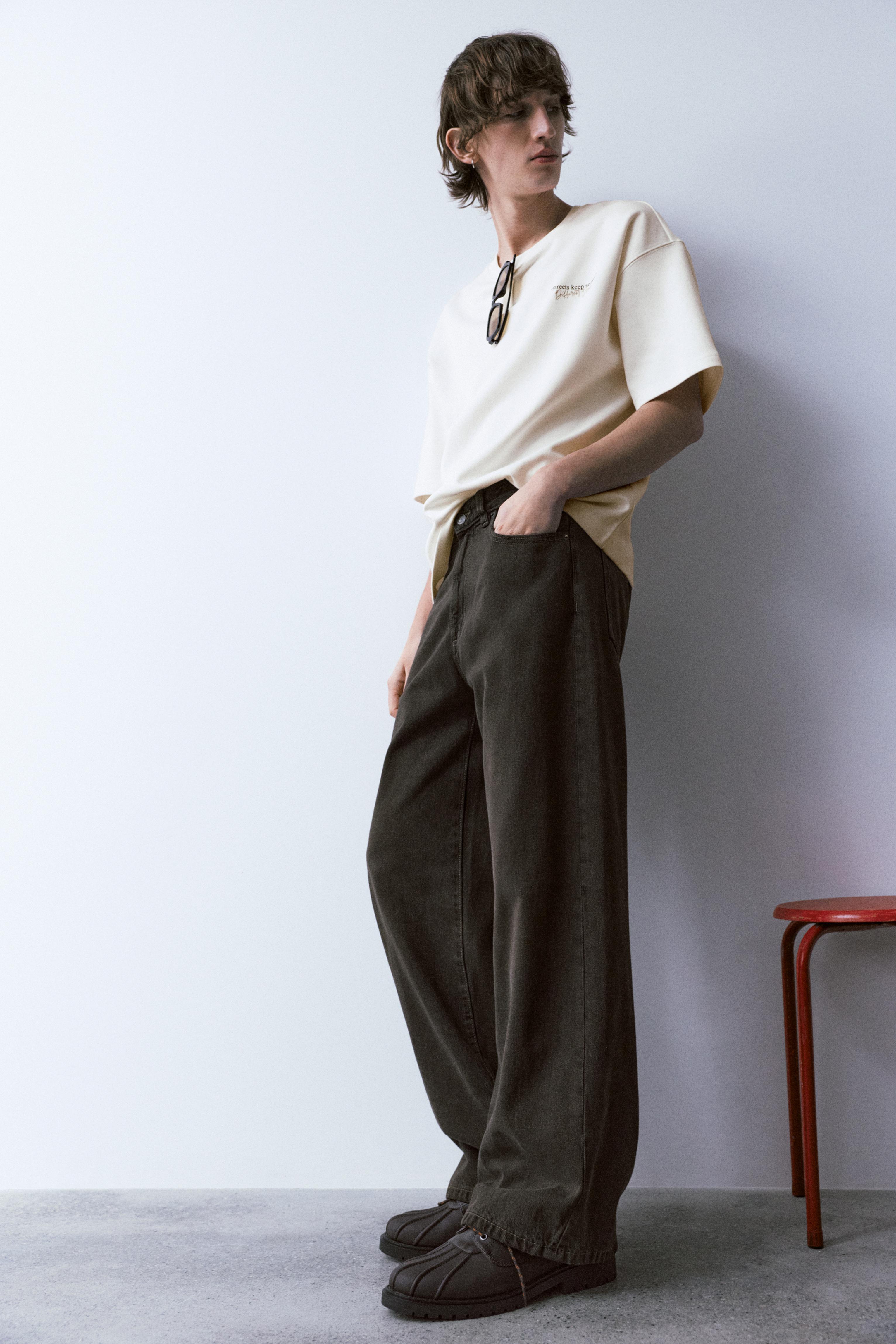 Wide-leg jeans — Rust