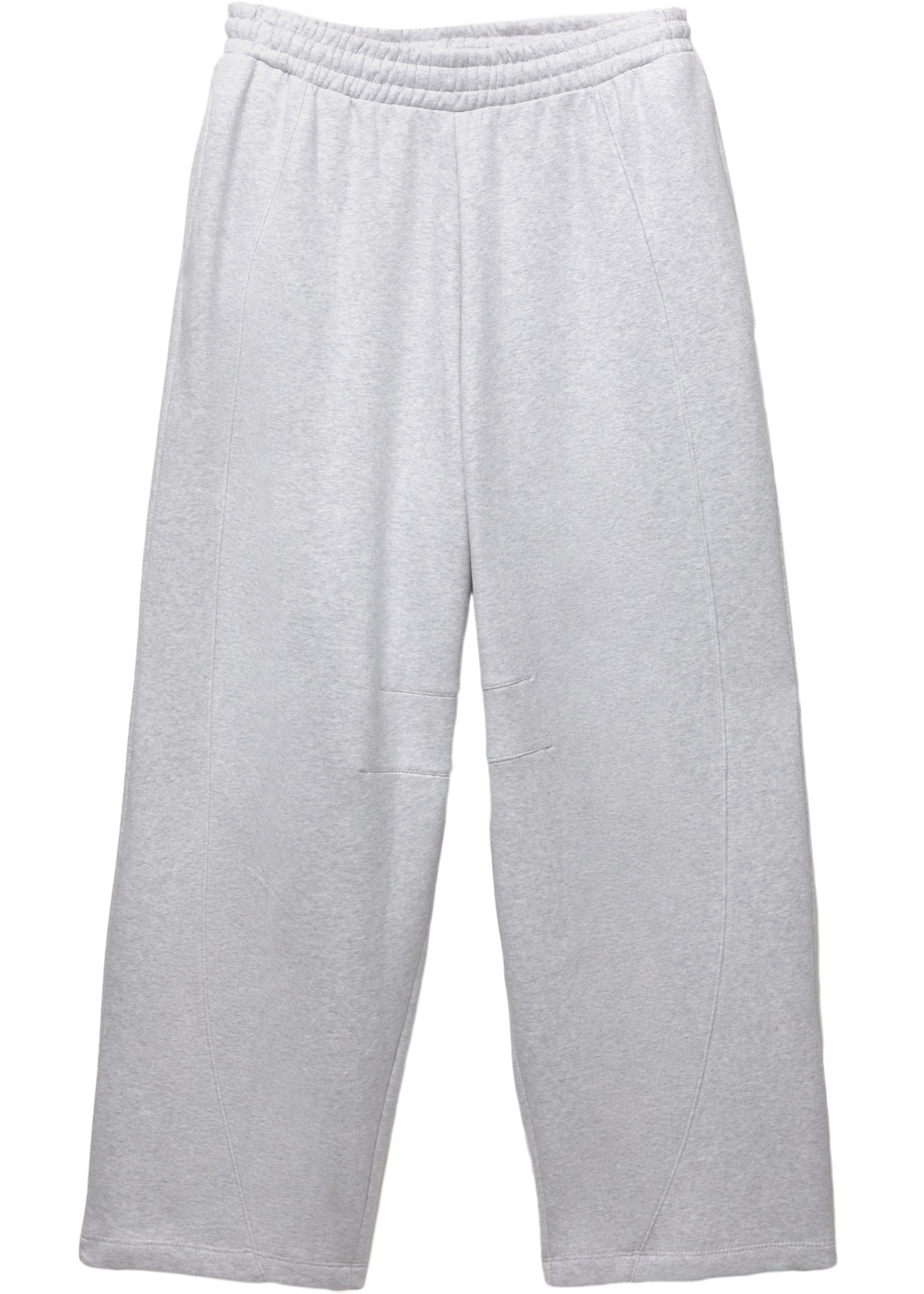 Barrel fit tracksuit trousers — Grey marl