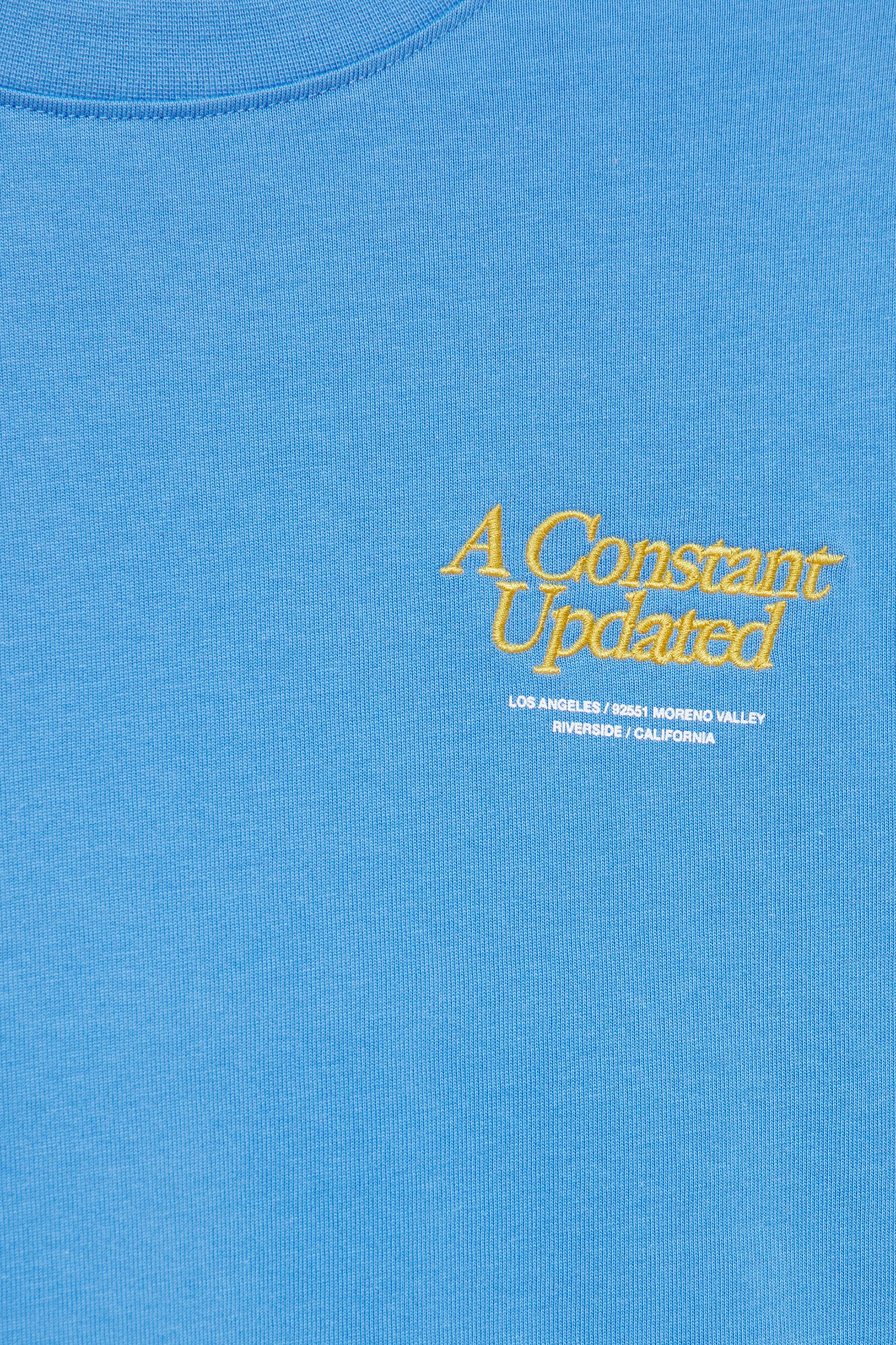 Embroidered graphic T-shirt — Deep blue