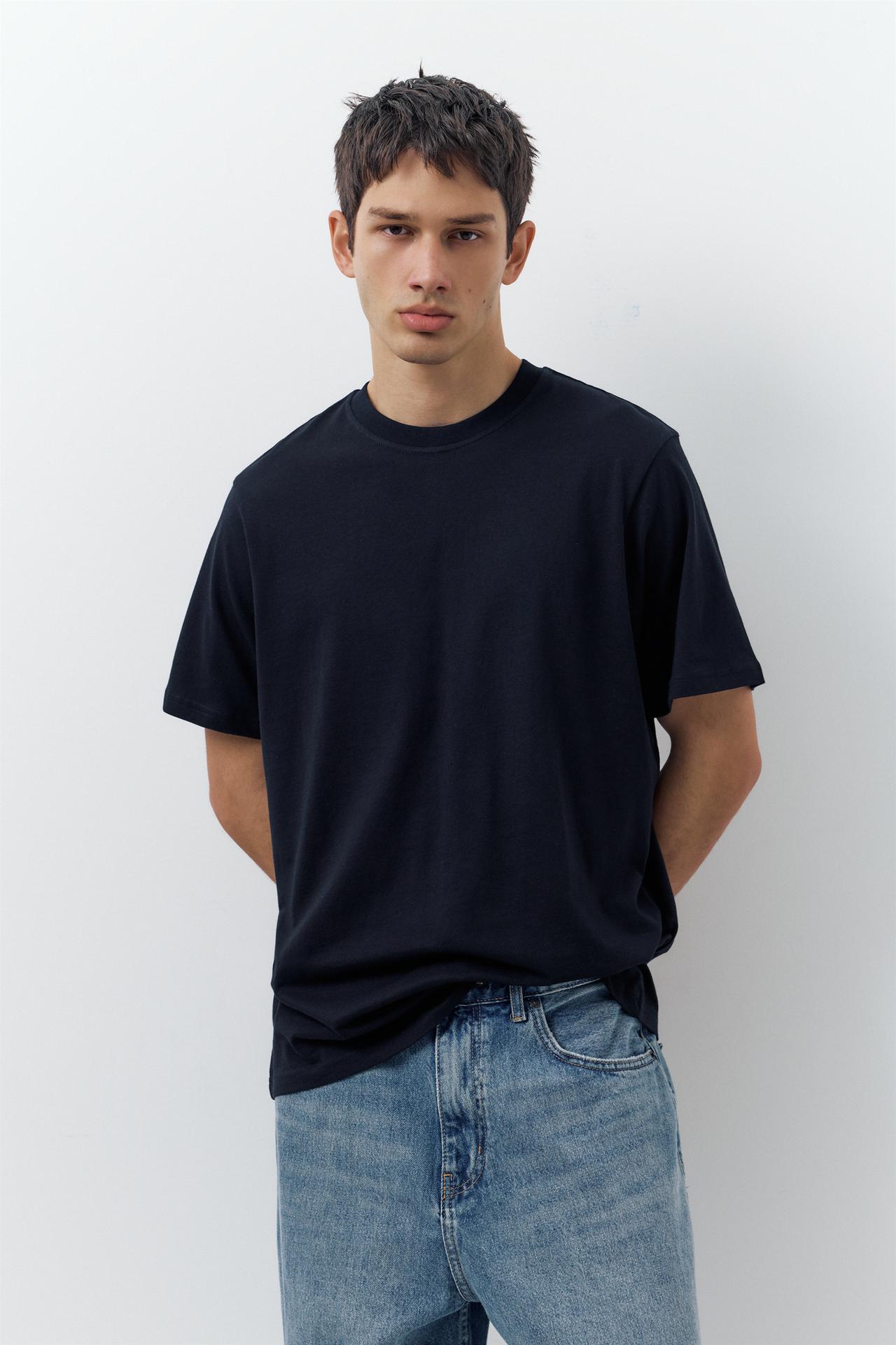 3-pack of short sleeve T-shirts — Ash