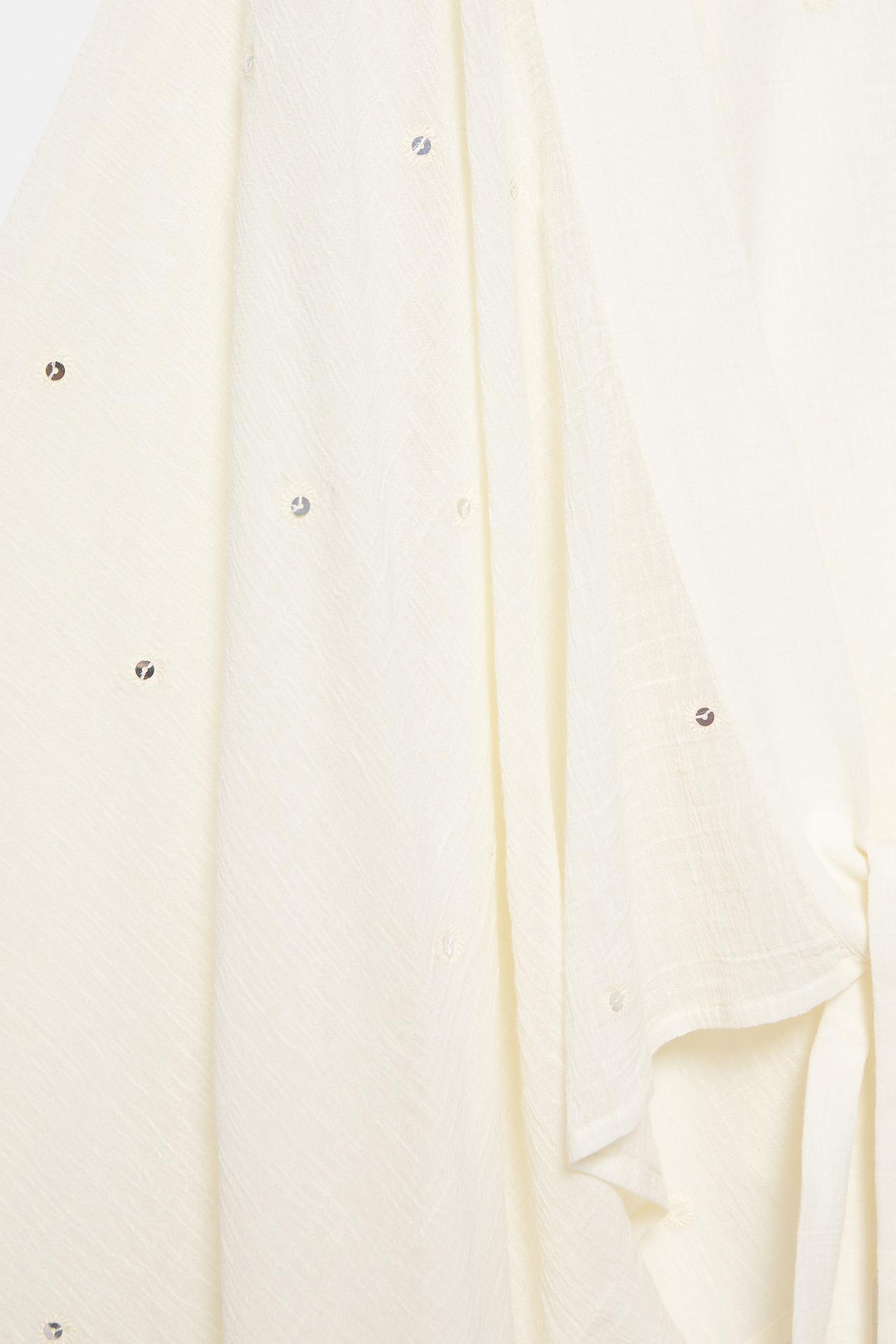 Mirror-detail tunic — Beige