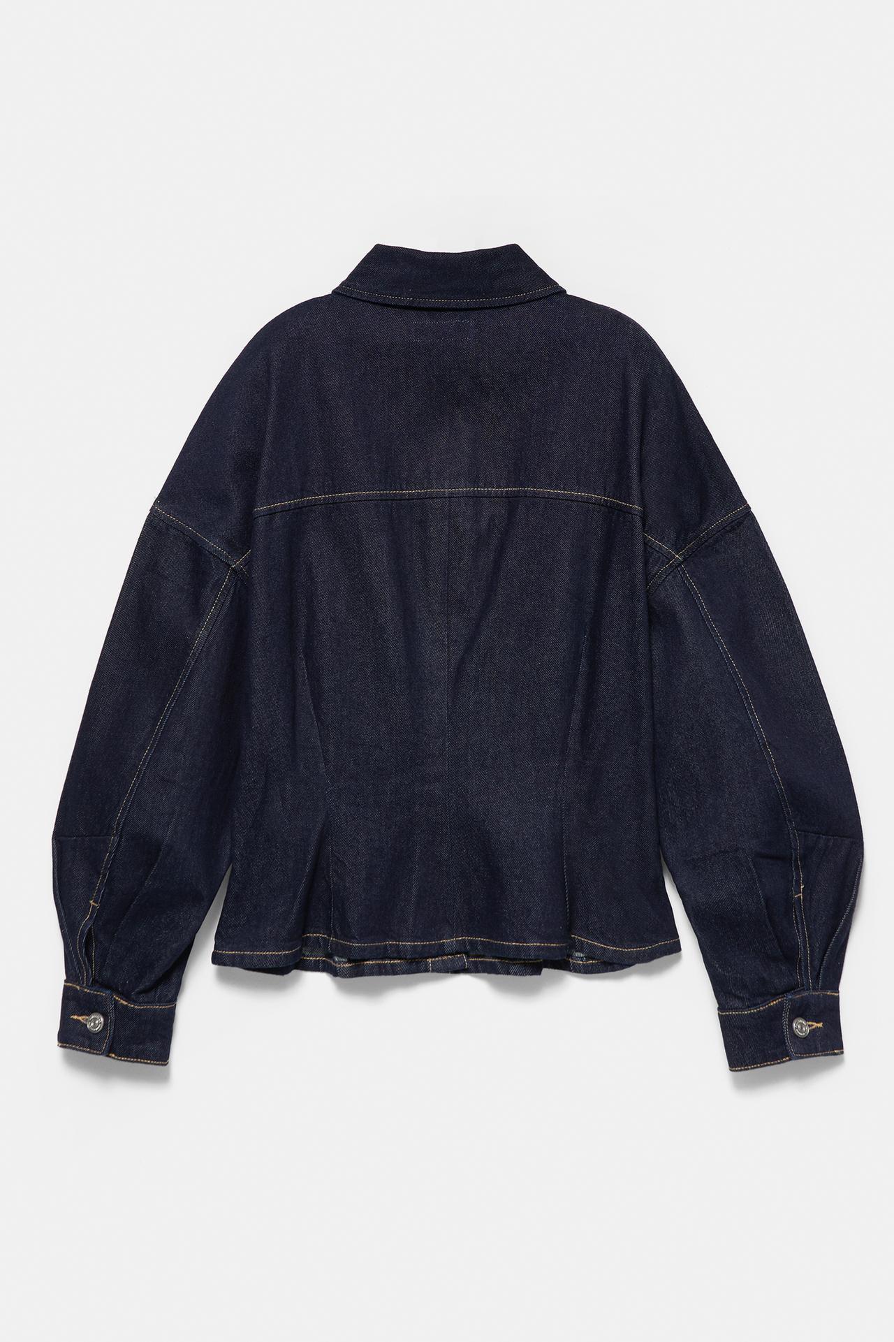 Fitted denim shirt — Navy