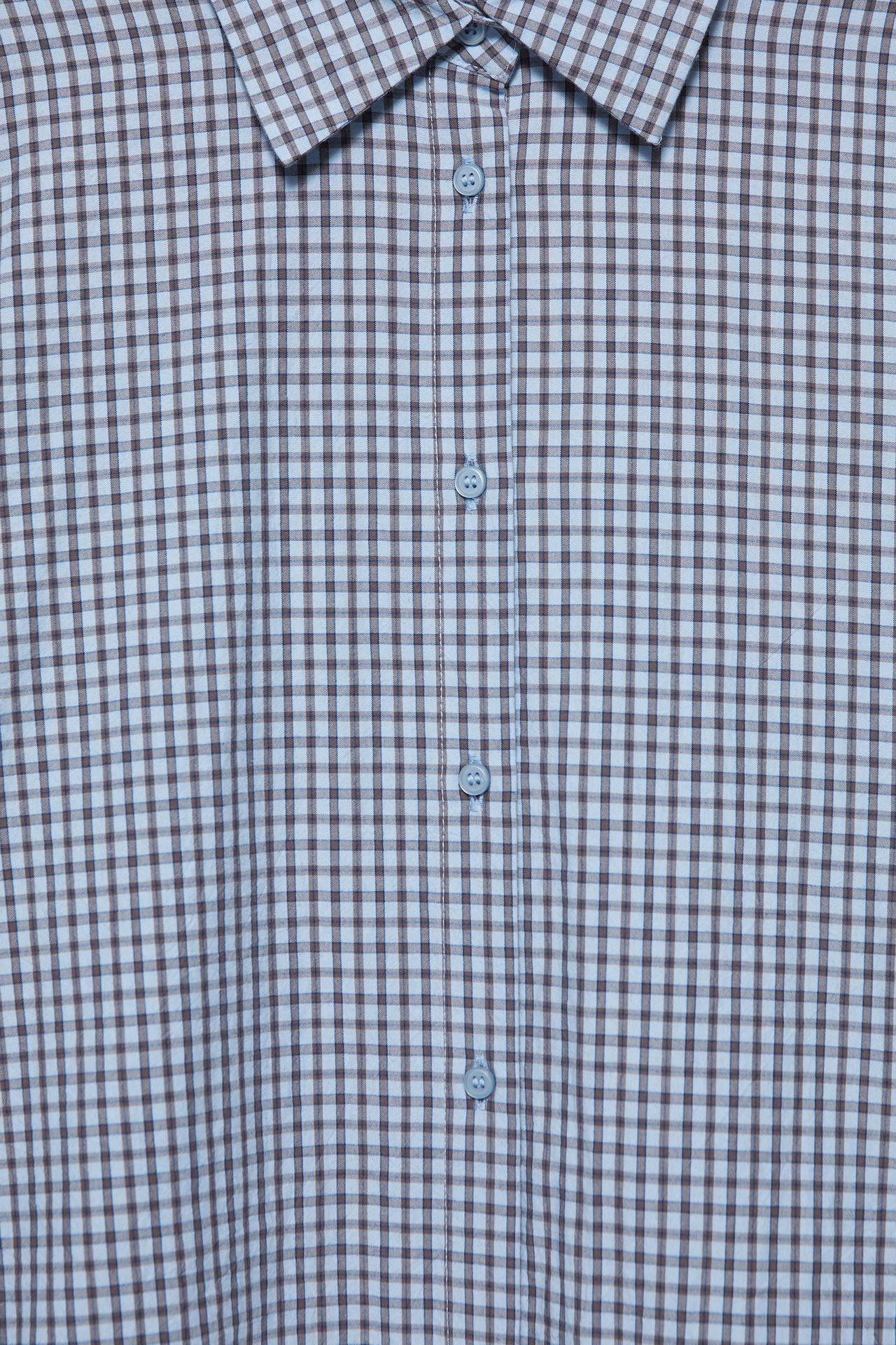 Oversize check shirt — Blue shades