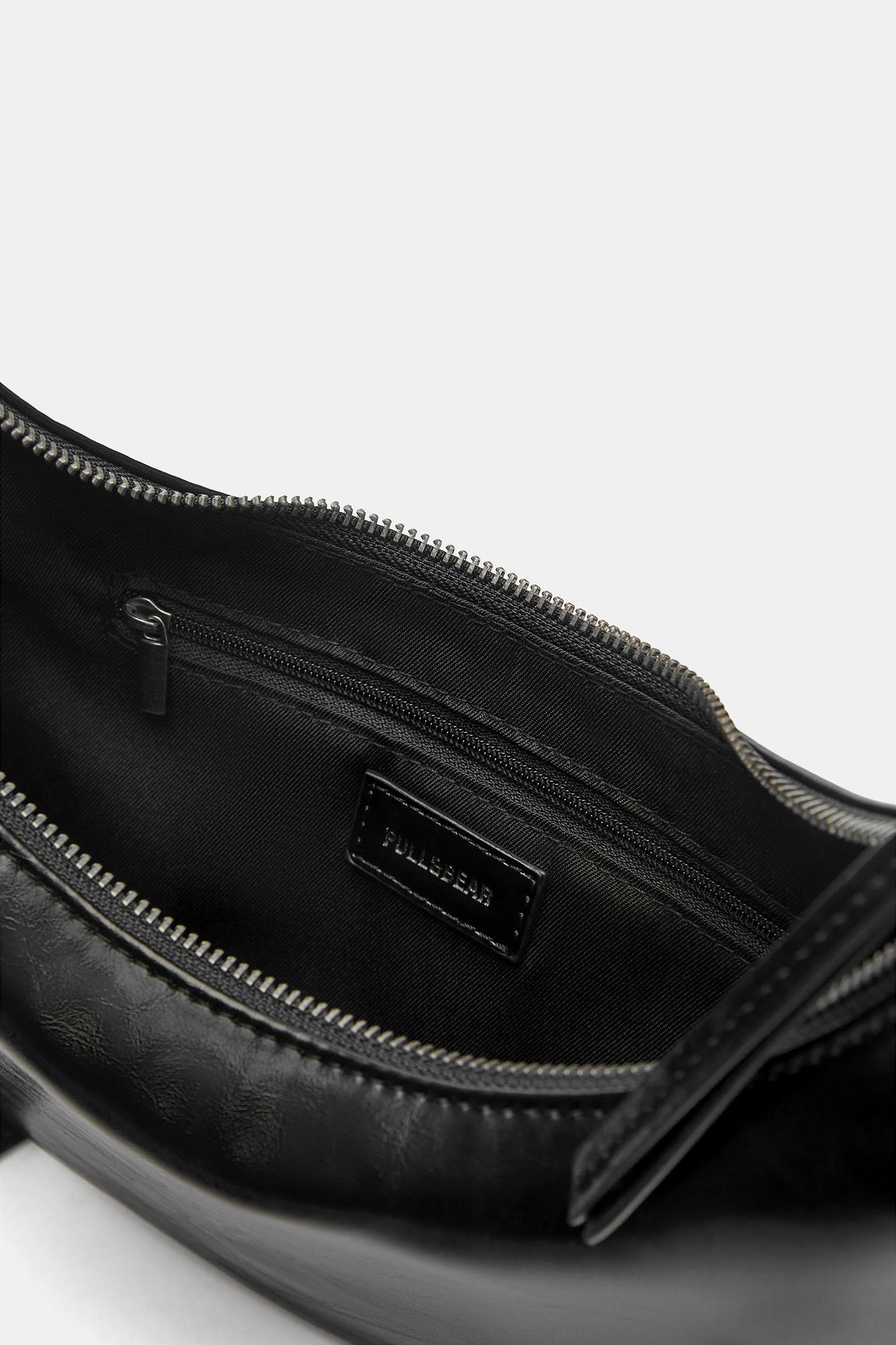 Shoulder bag with buckle detail — Black