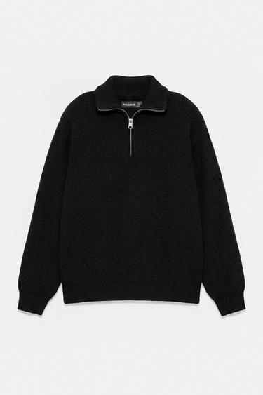 Quarter-zip jumper — Black 6