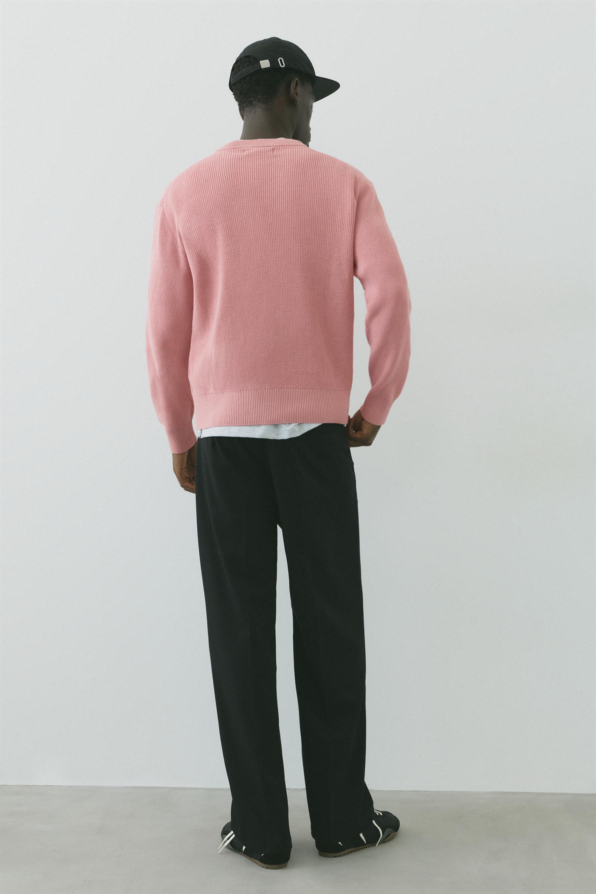 Wide-leg tailored trousers — Black
