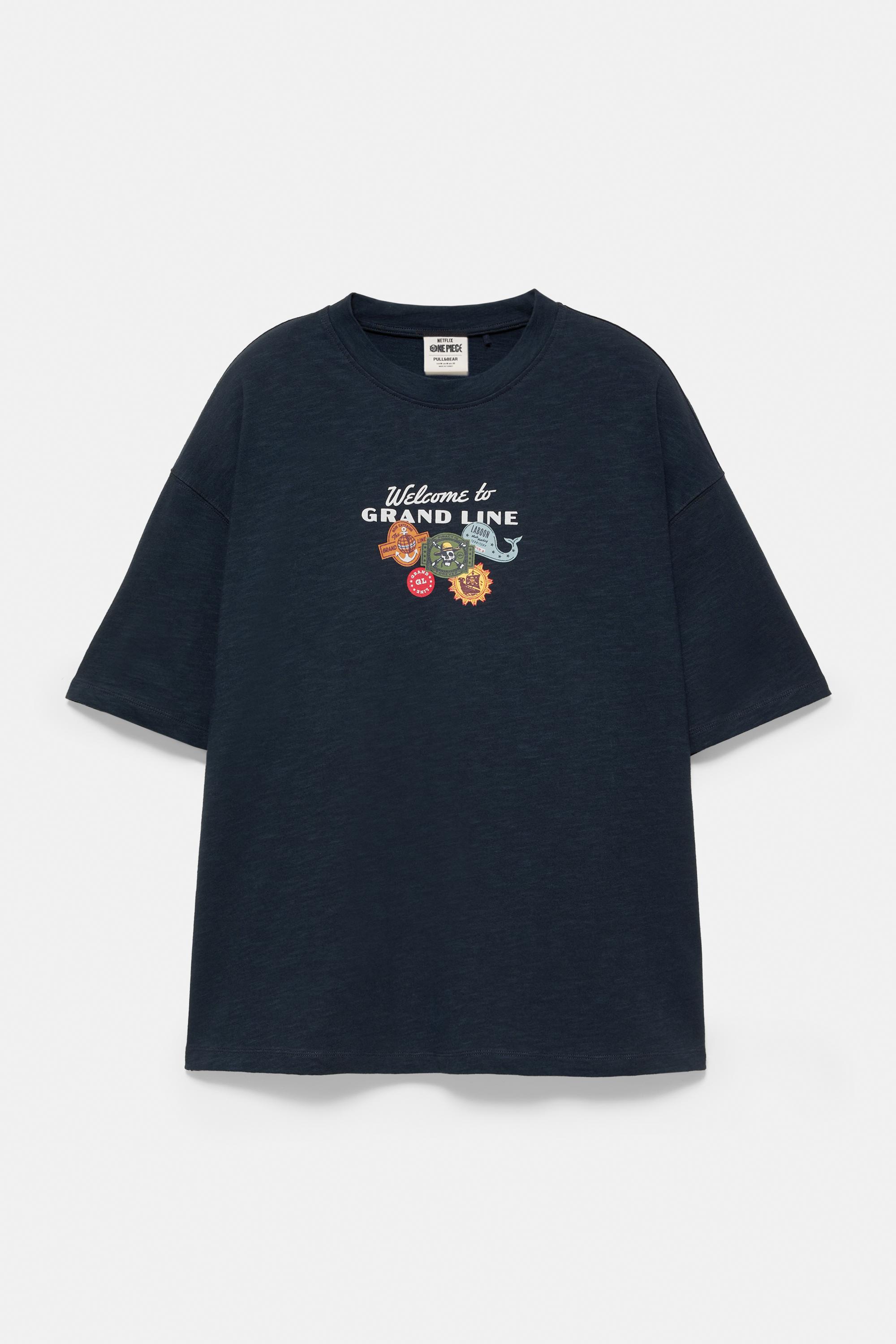 One Piece Grand Line T-shirt — Dark navy
