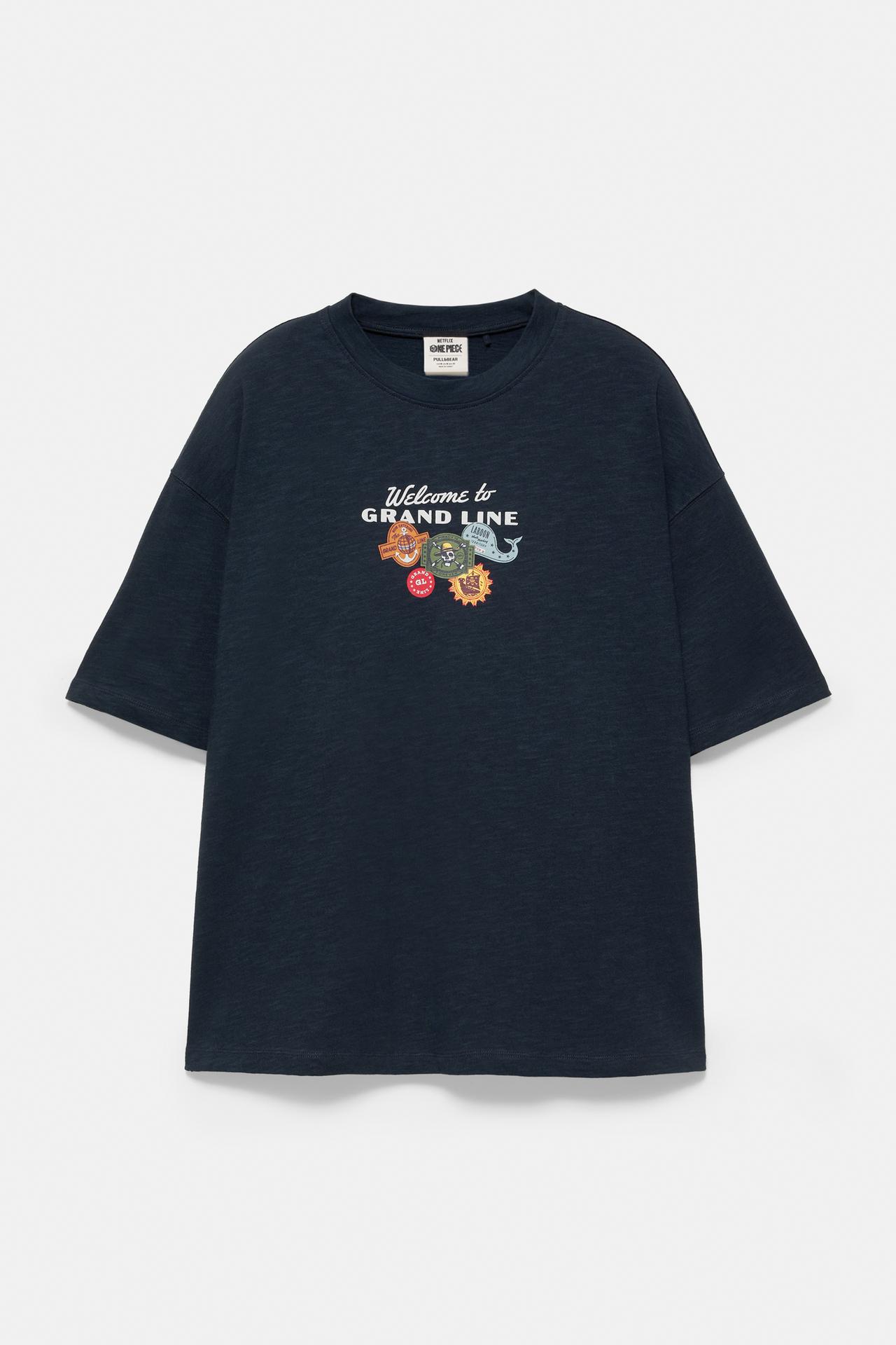 One Piece Grand Line T-shirt — Dark navy