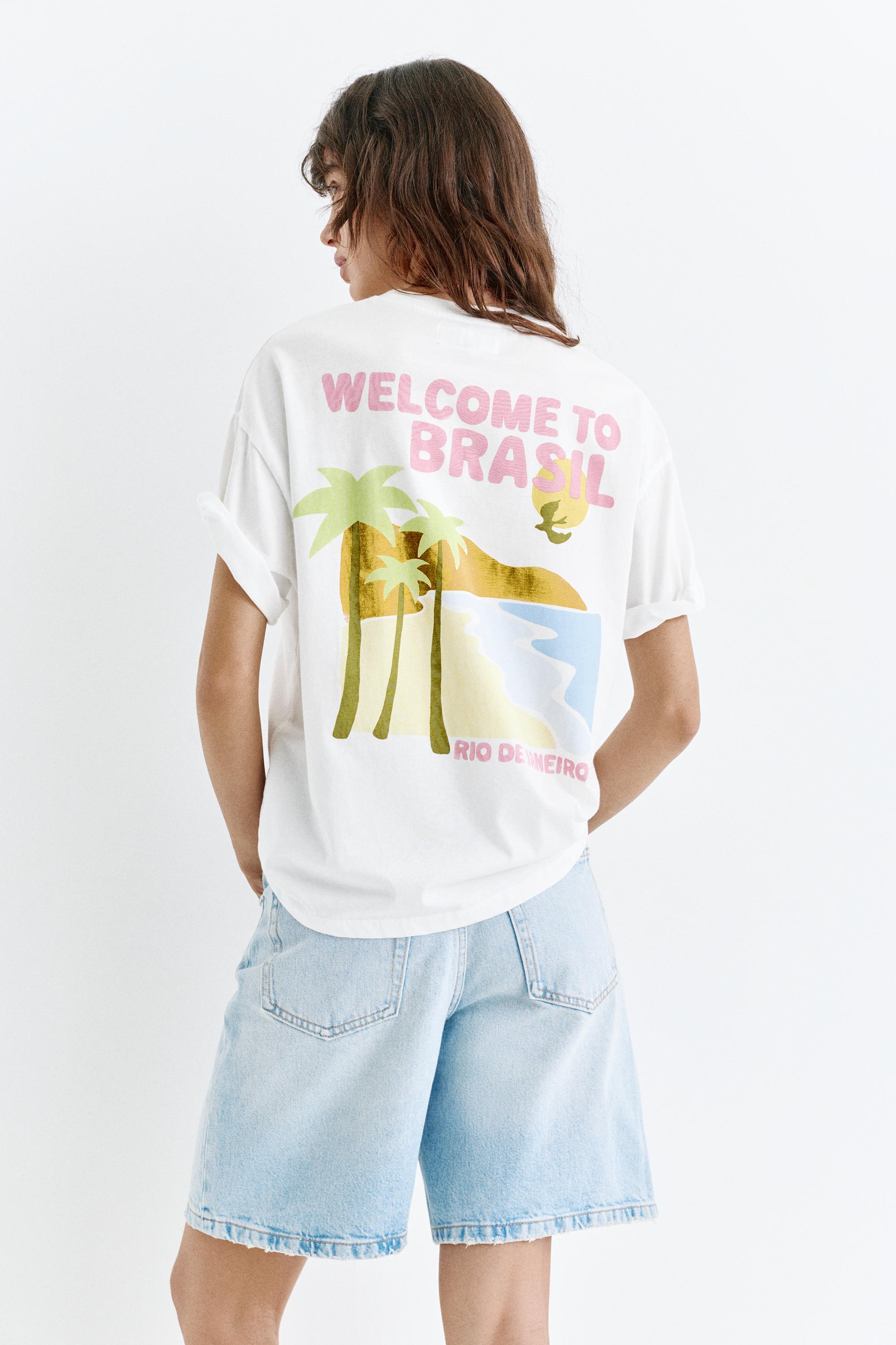 Brazil graphic T-shirt — Ice