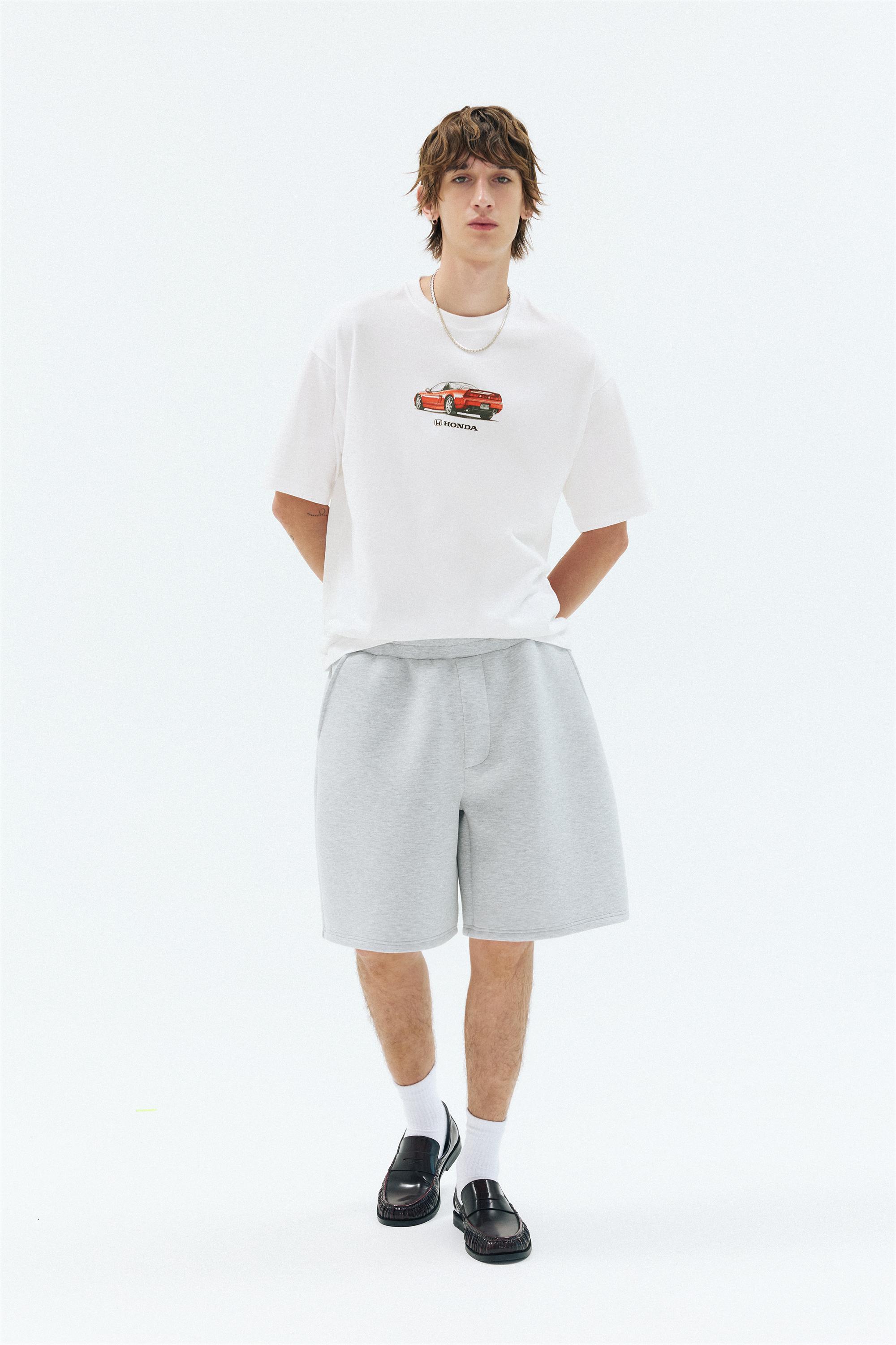 Honda car graphic T-shirt — Off white