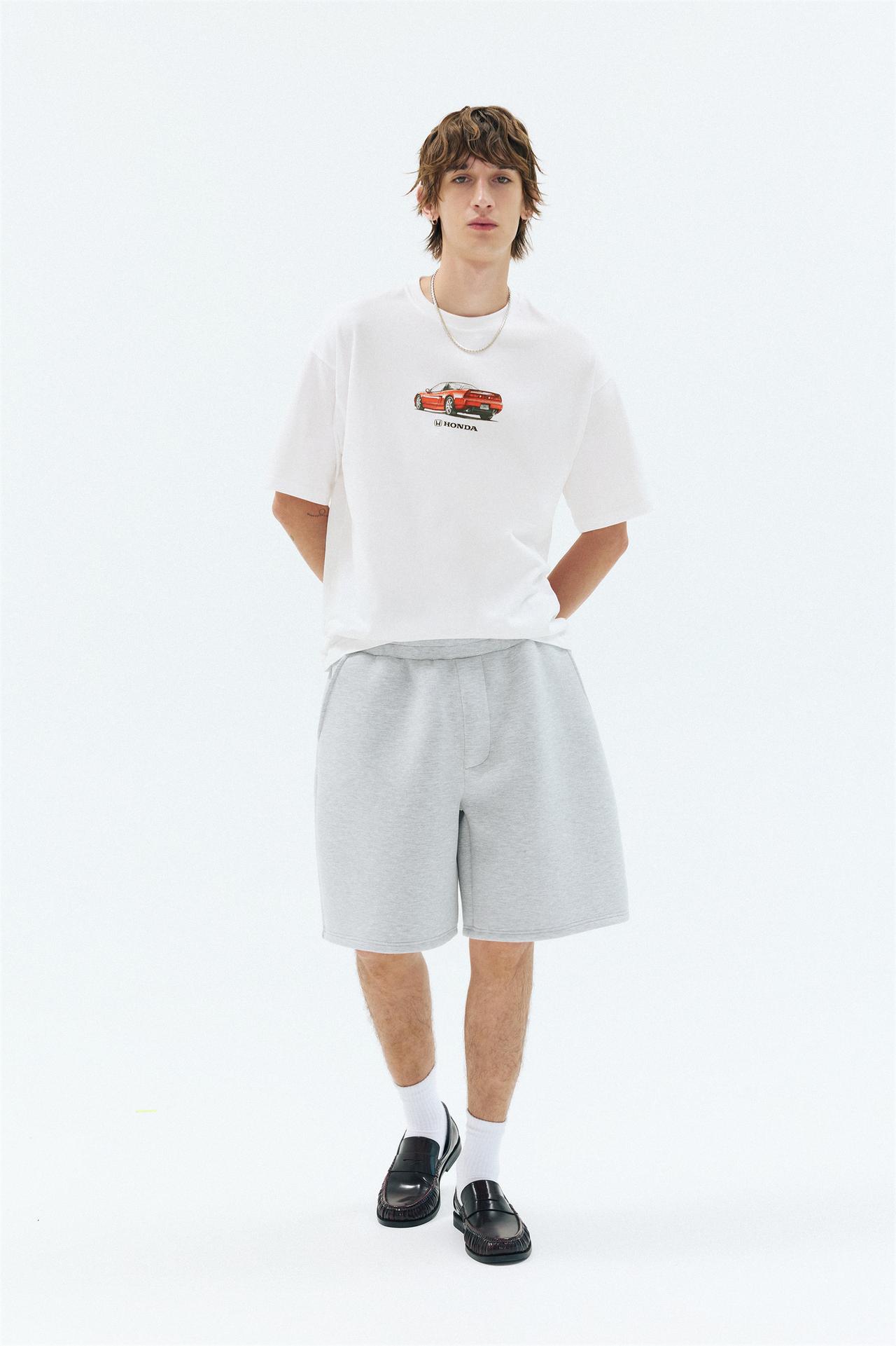 Honda car graphic T-shirt — Off white