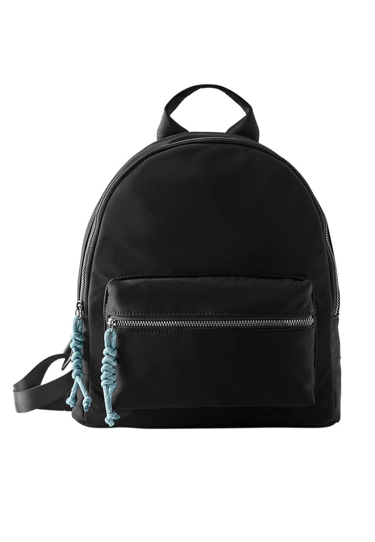 Embellished nylon backpack — Black