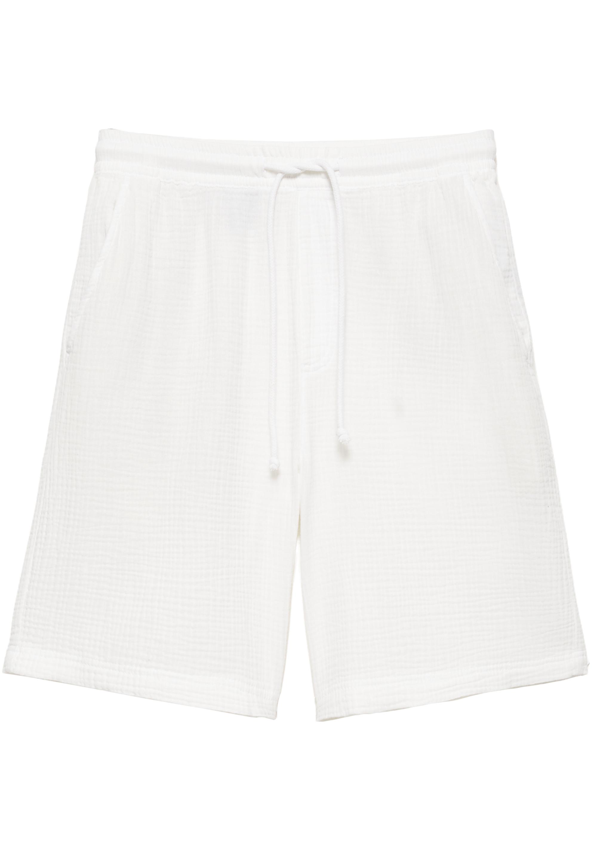 Bermuda sweat shorts — White