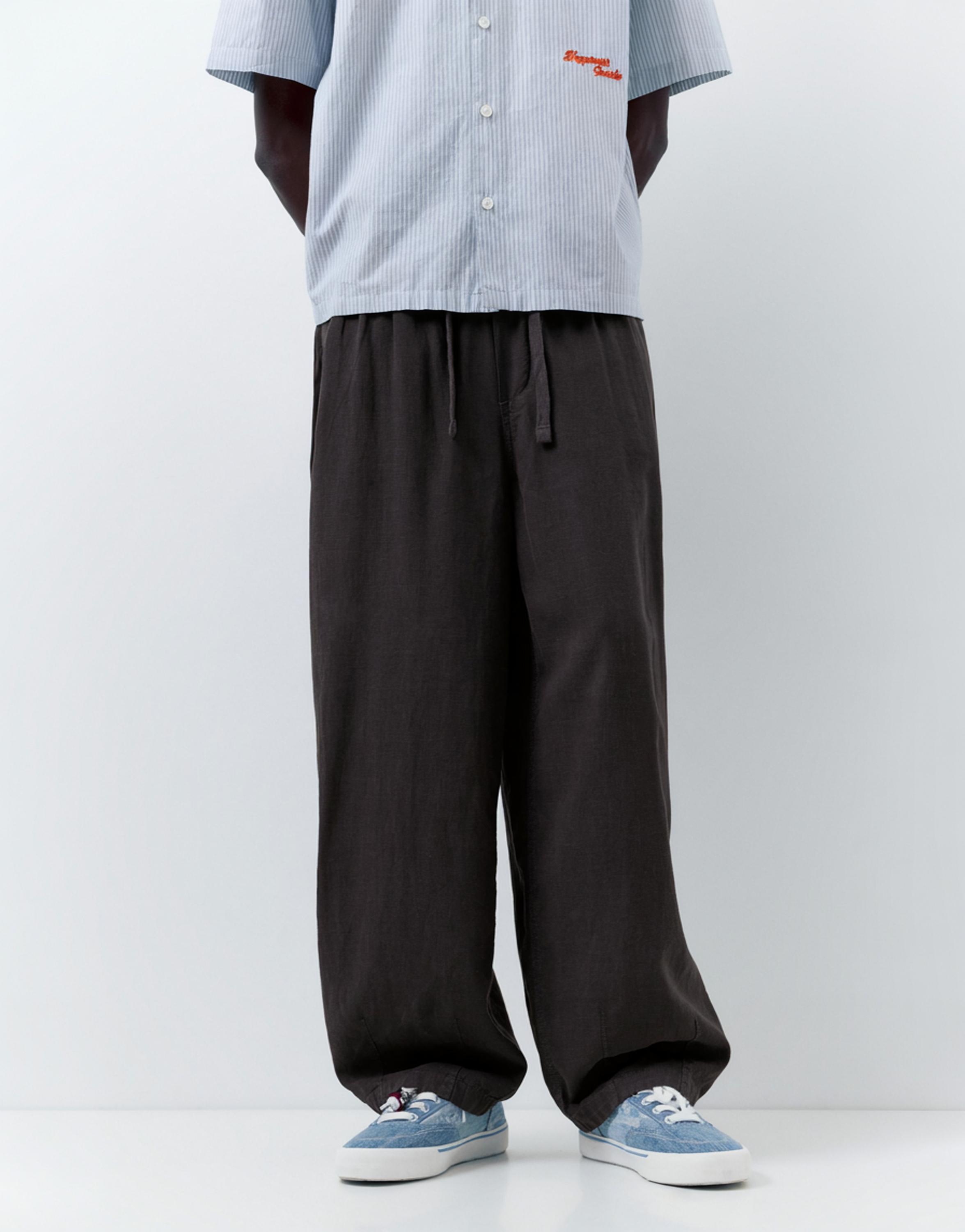 Ketenli jogger pantolon - Görsel 47