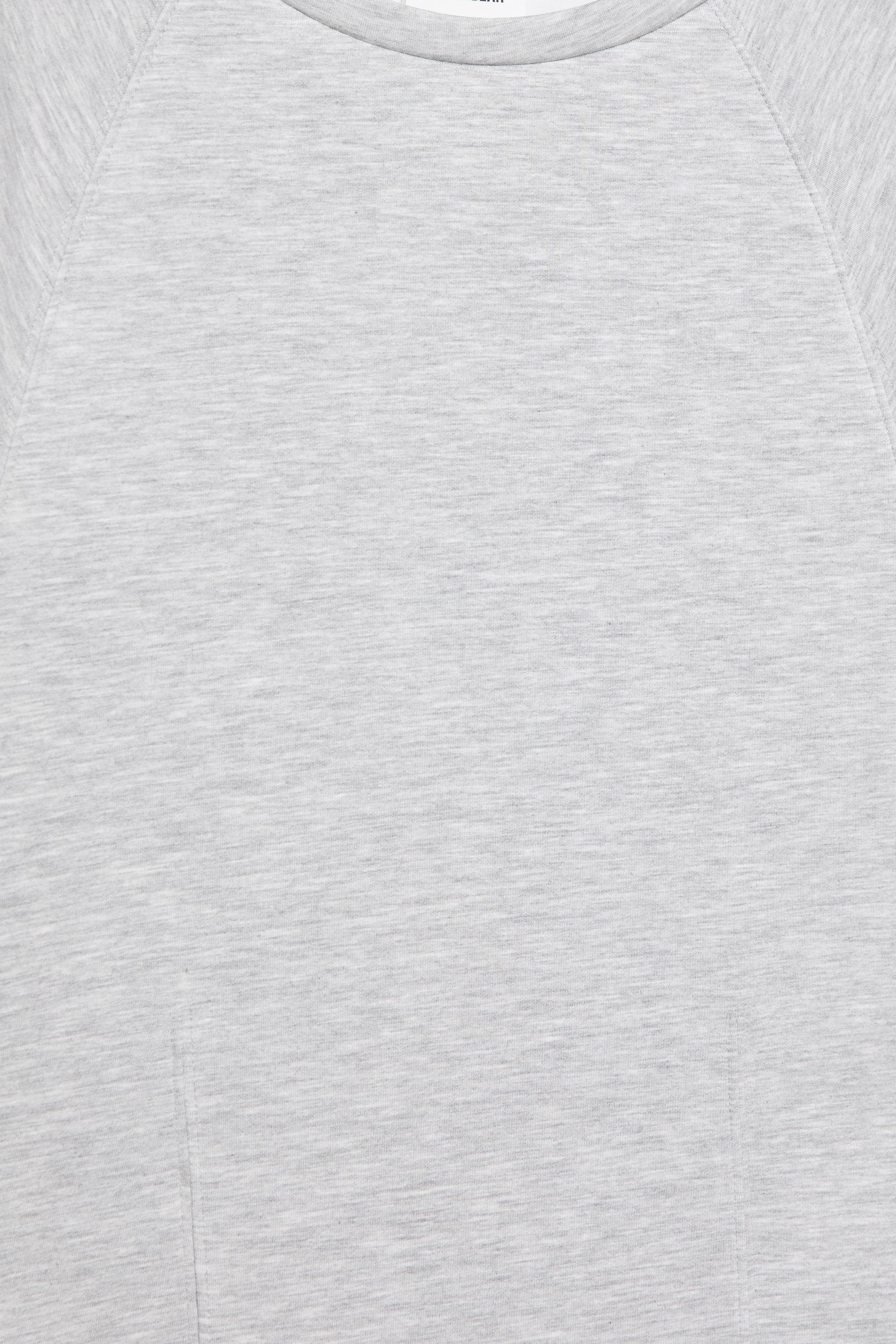 Soft touch short sleeve sweatshirt — Grey marl