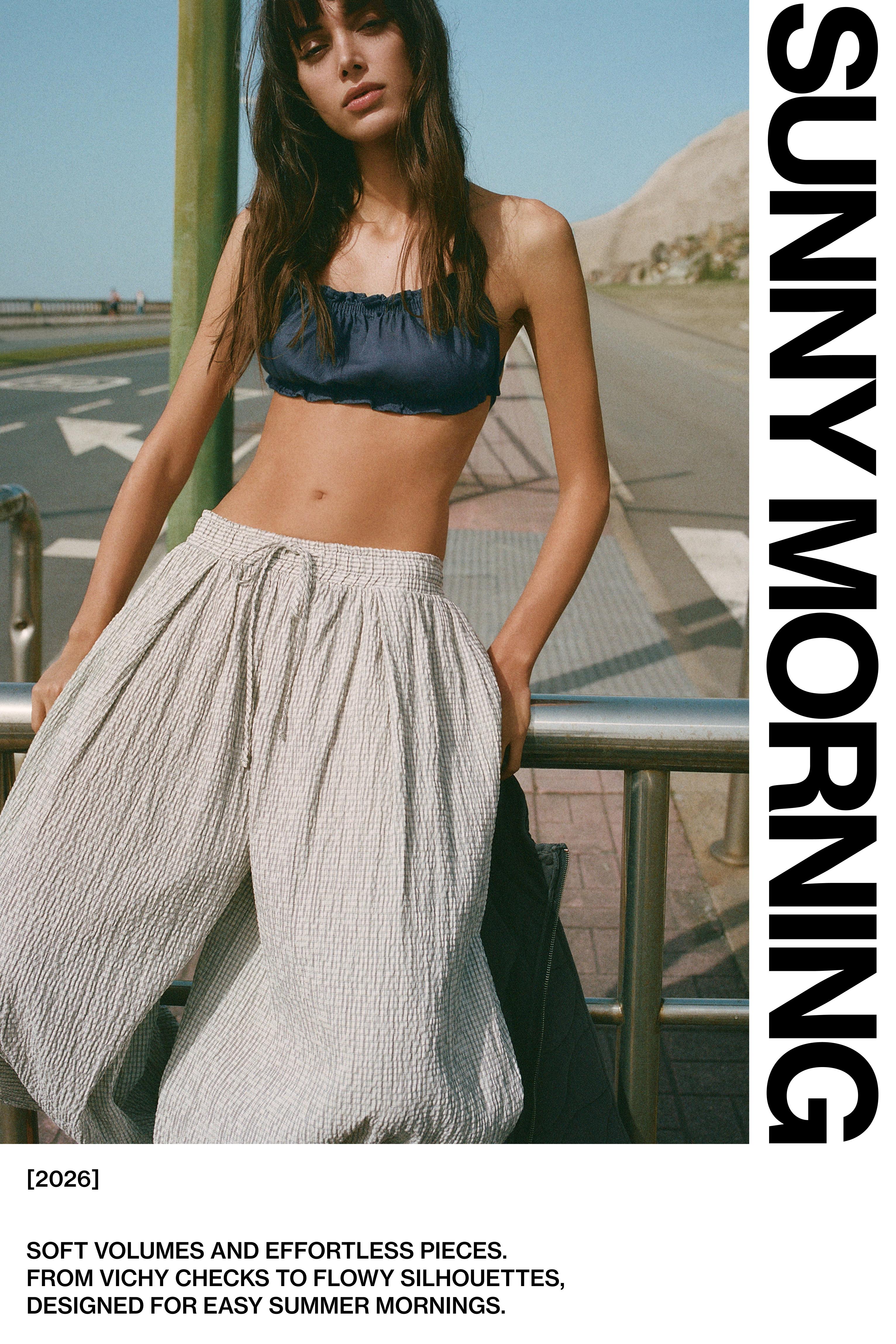 Kareli şalvar pantolon - Görsel 17