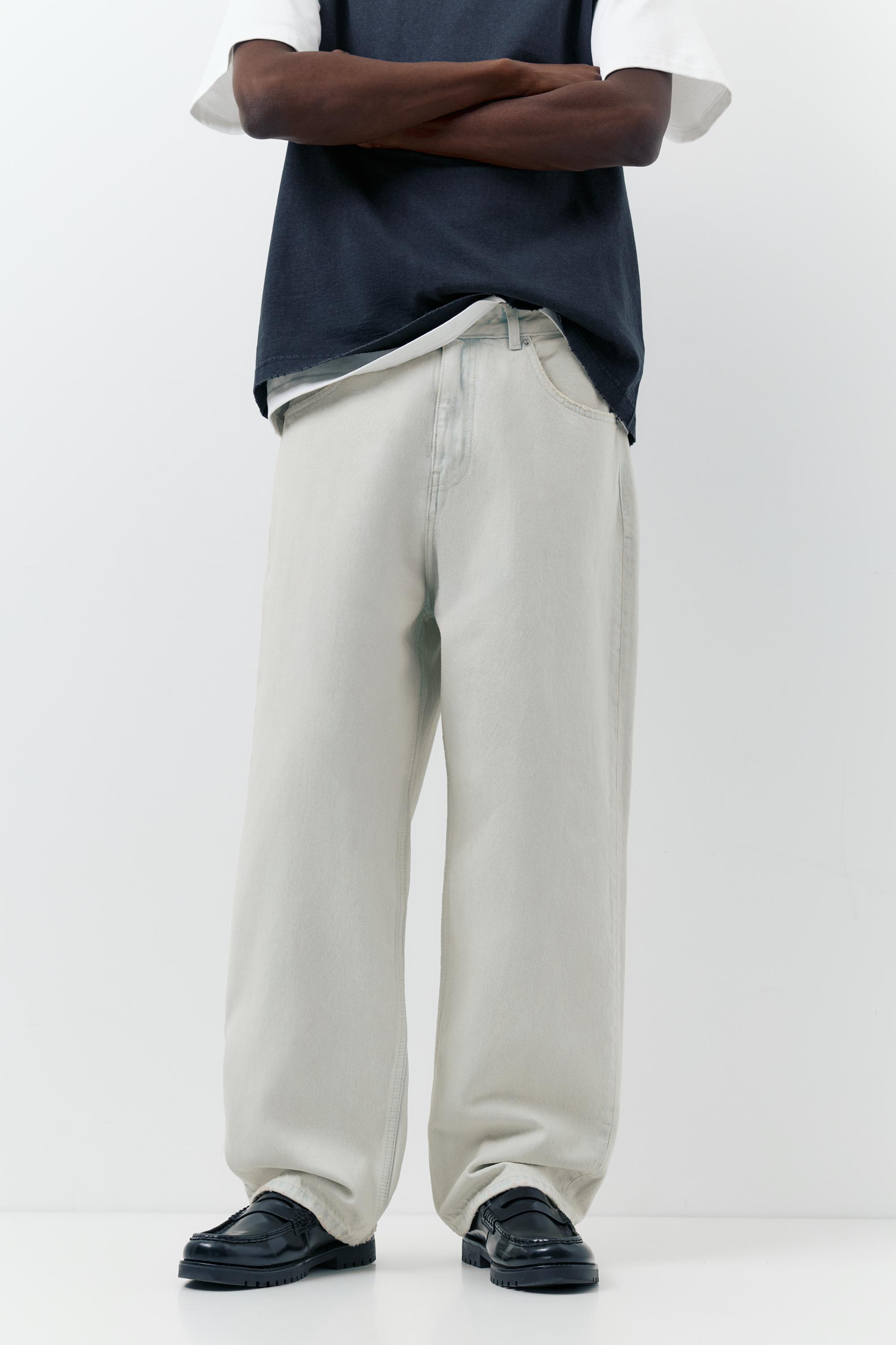 Relaxed fit baggy jeans — Sky blue