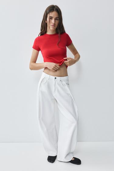 Fitted short sleeve T-shirt — Red 4