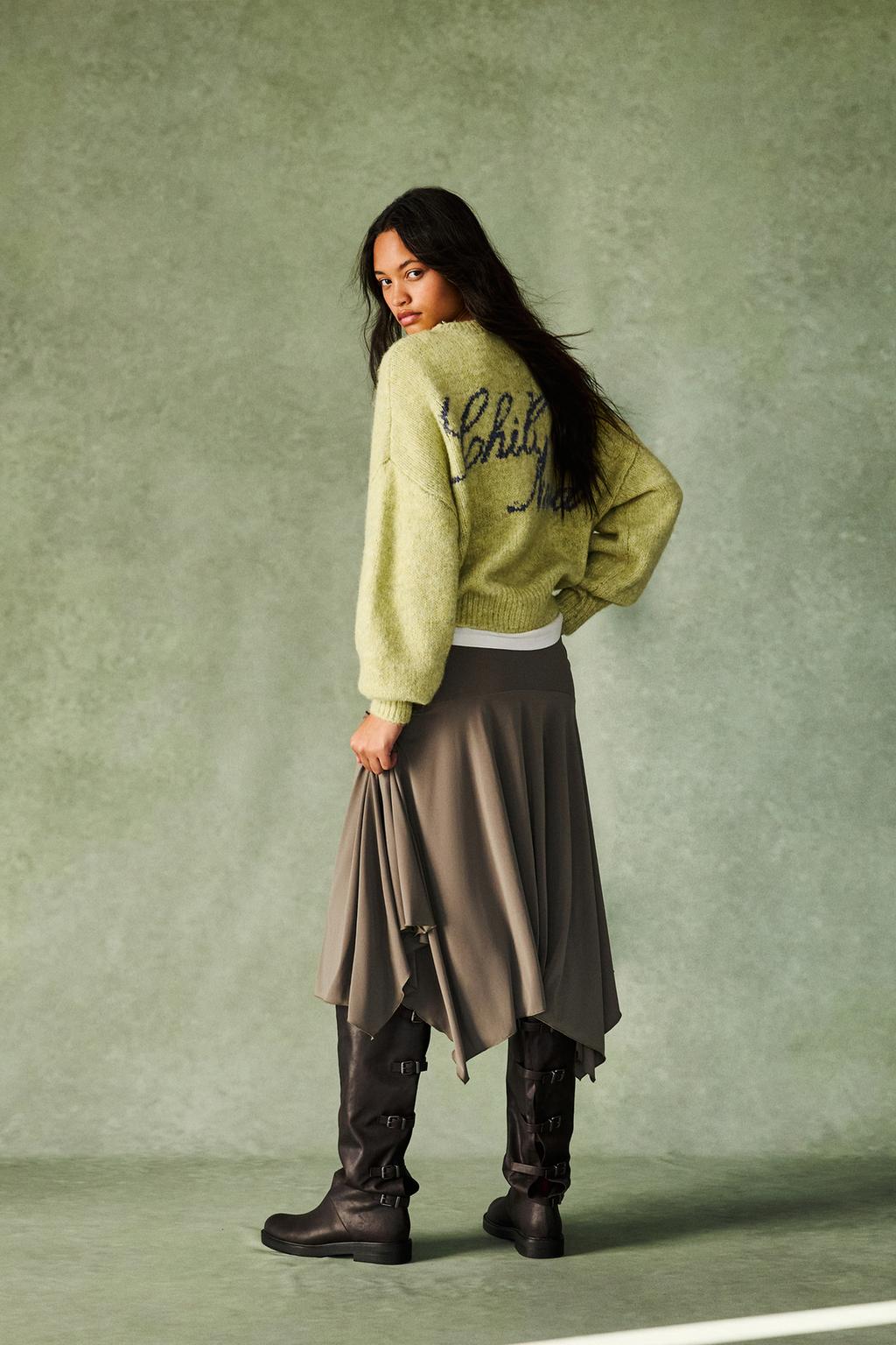 Twisted yarn knit sweater pull&bear