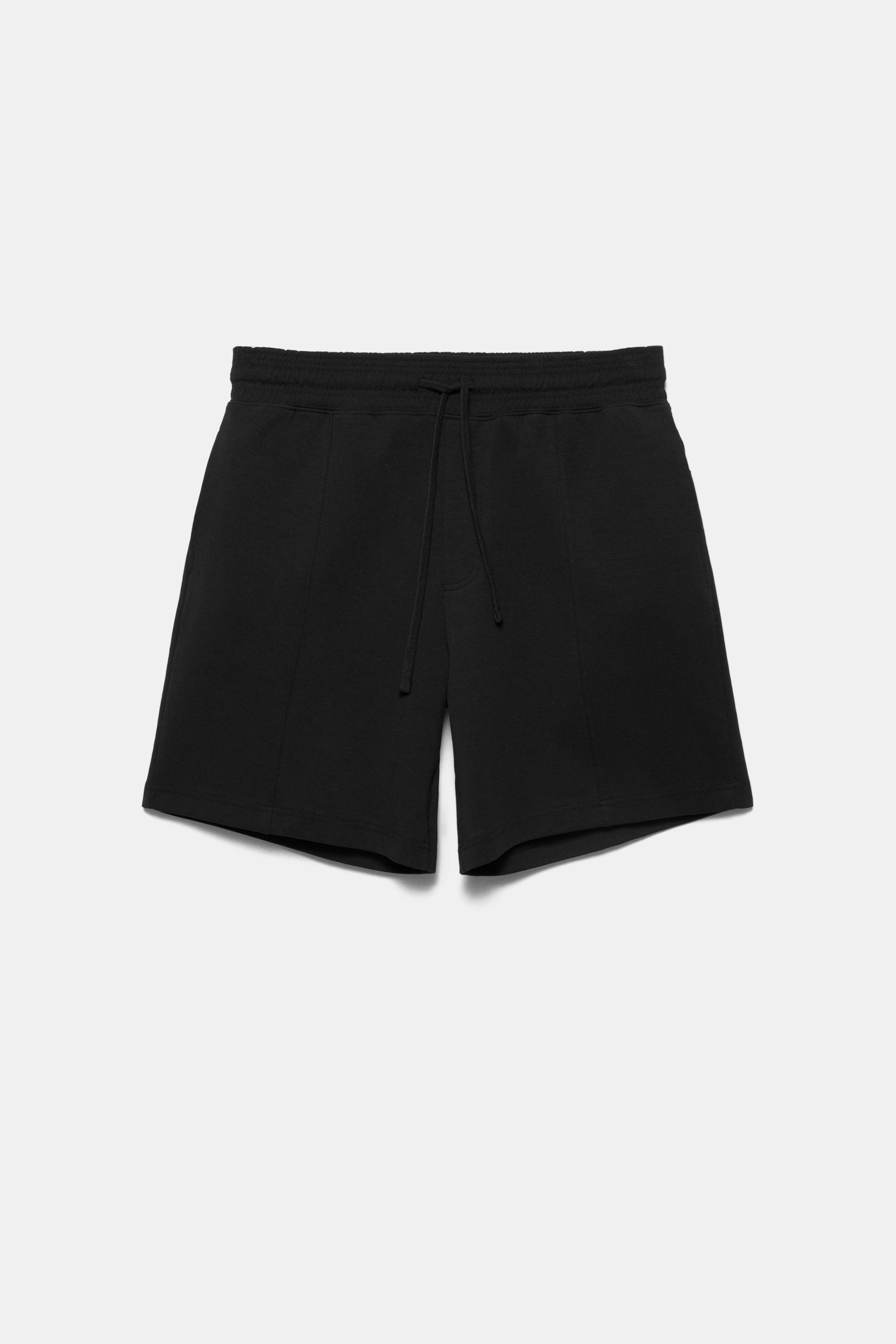 Interlock jogger Bermuda shorts — Black