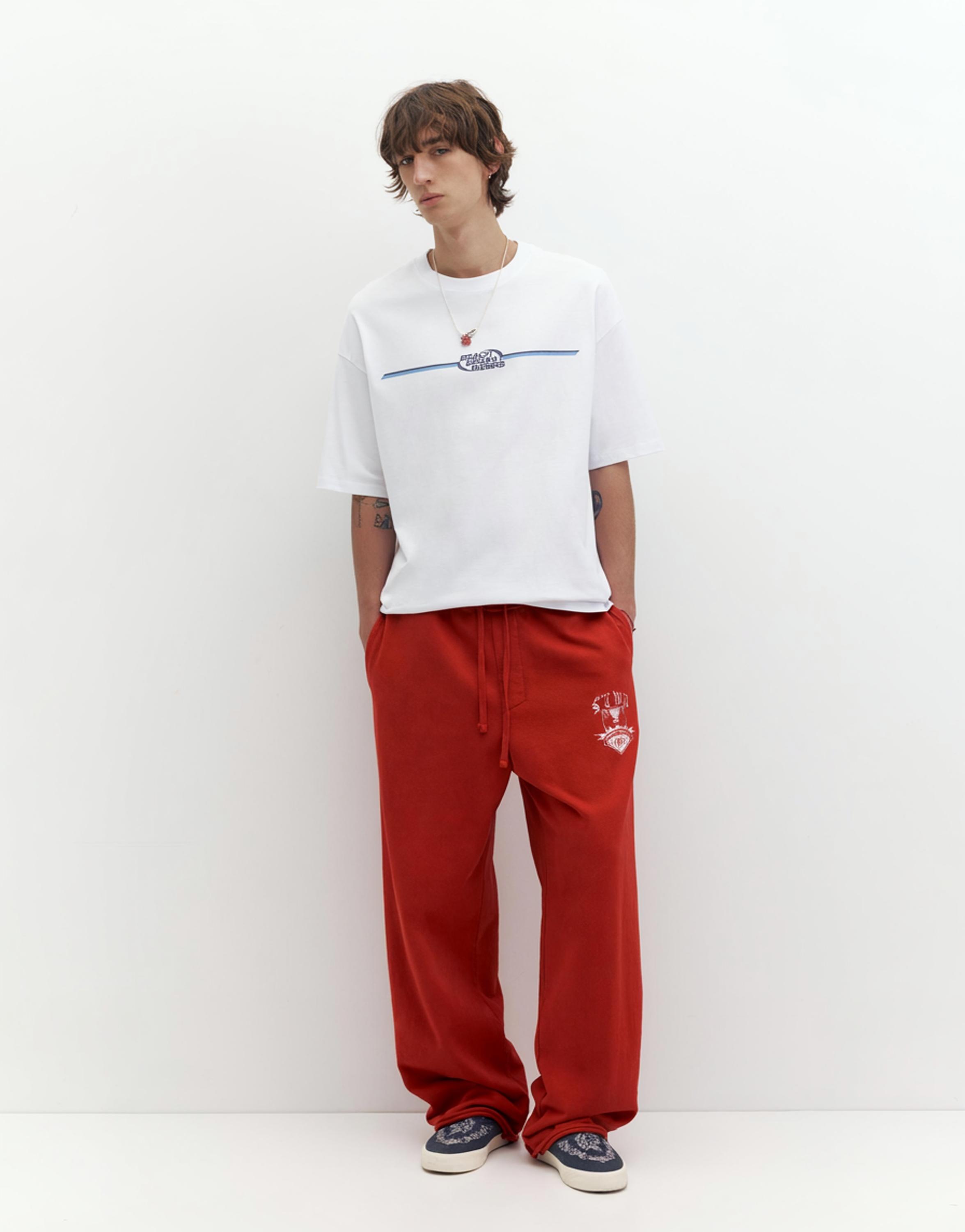 STWD beach graphic T-shirt — Off white