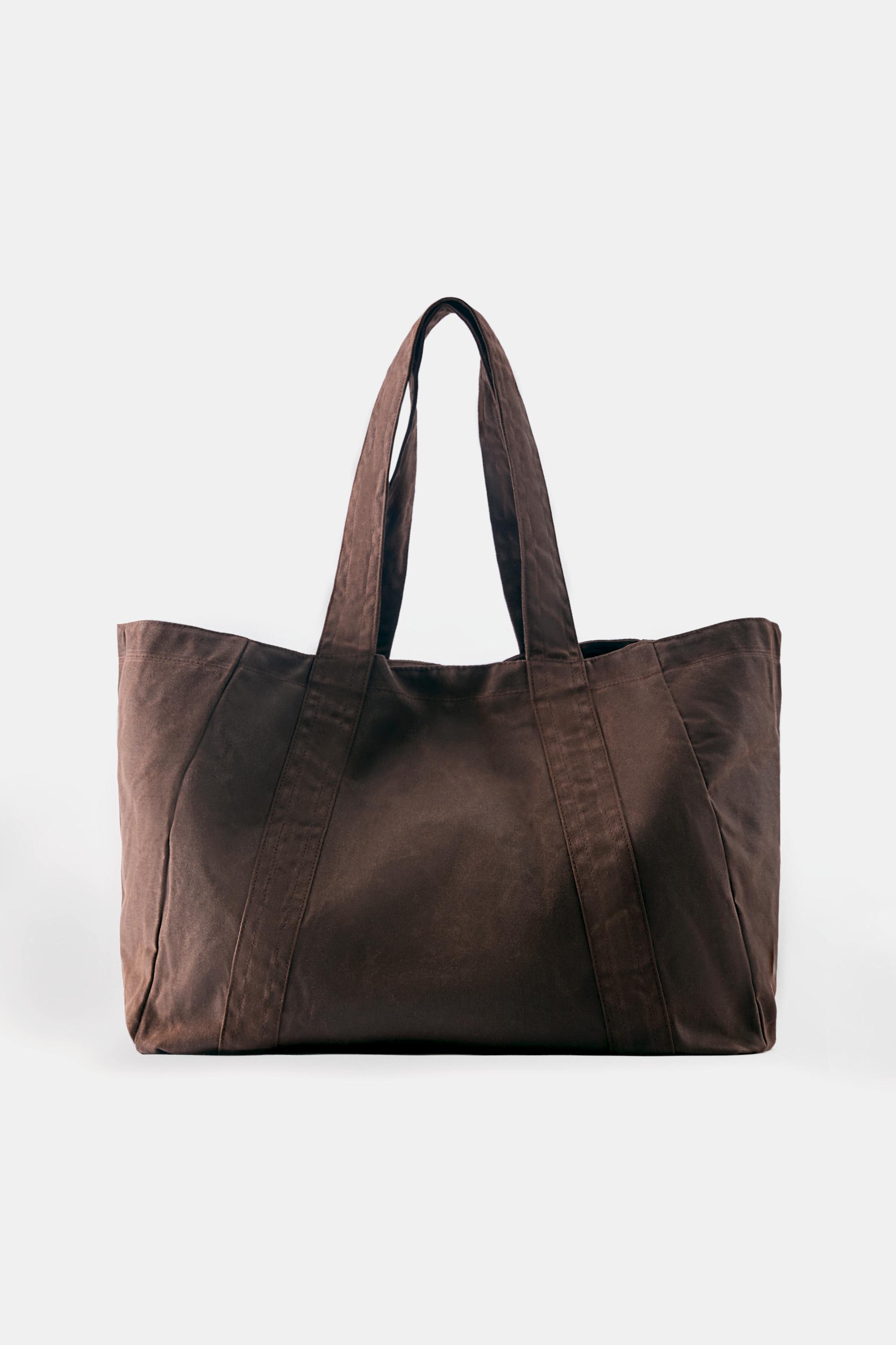 Canvas tote bag — Brown
