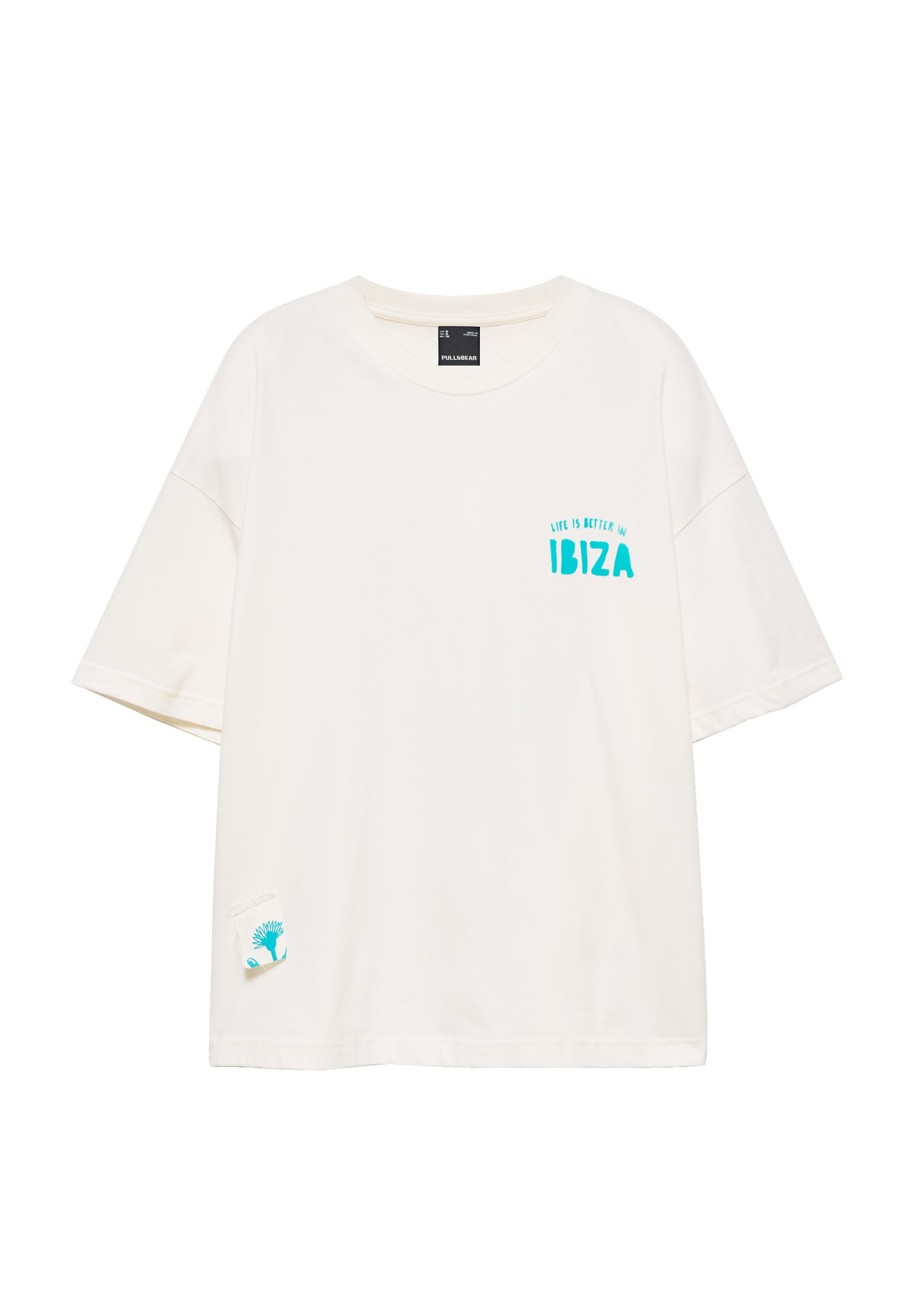 Ibiza graphic boxy-fit T-shirt — White