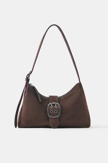 Buckle shoulder bag — Brown 1
