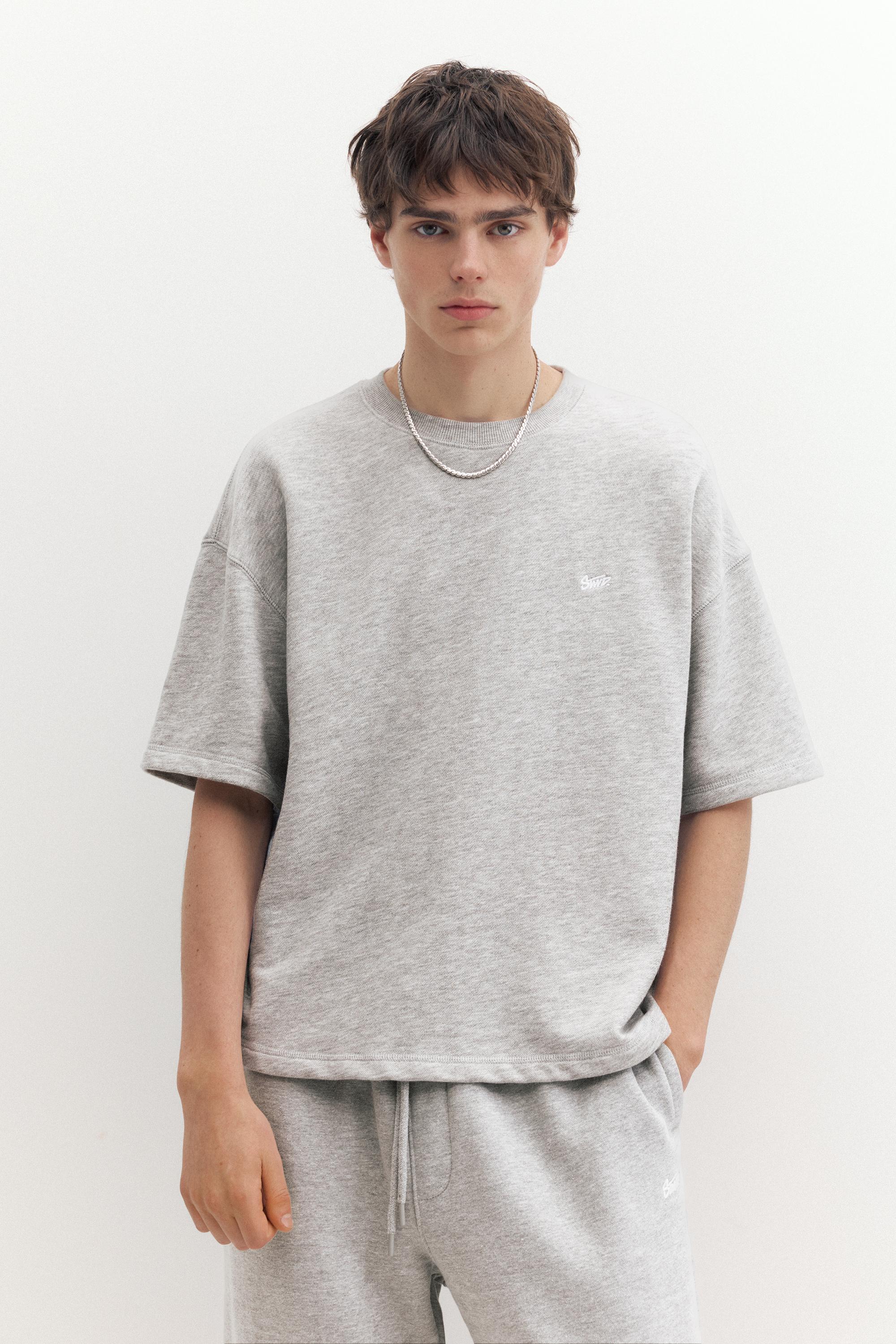 Short sleeve STWD sweatshirt — Greyish