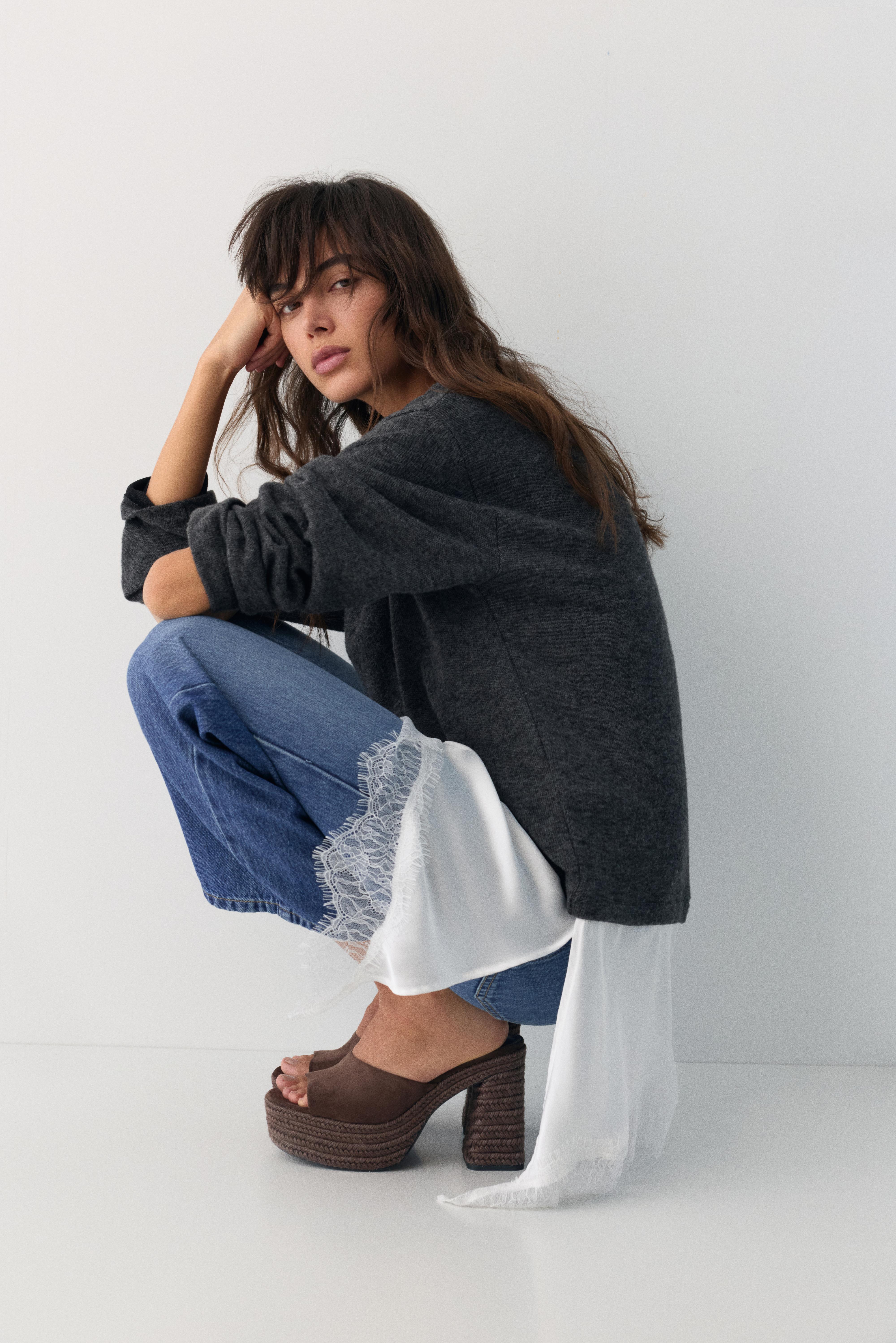 Jute platform clogs — Brown