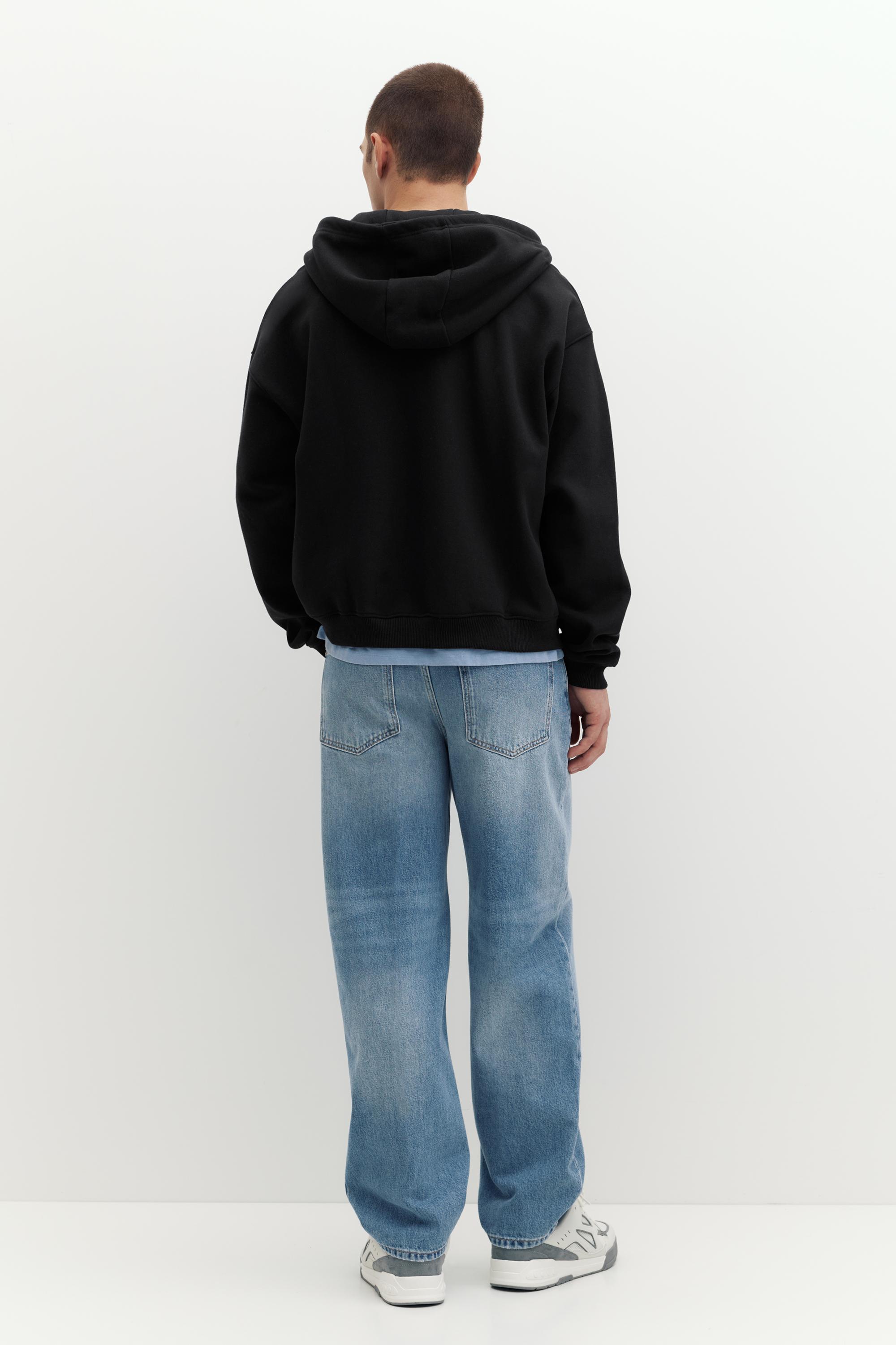 Zip-up hoodie — Black