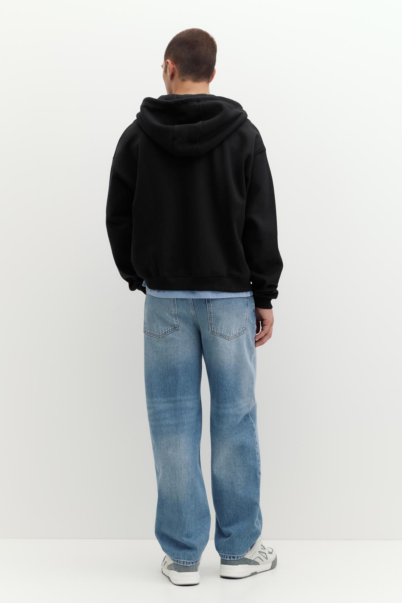 Zip-up hoodie — Black