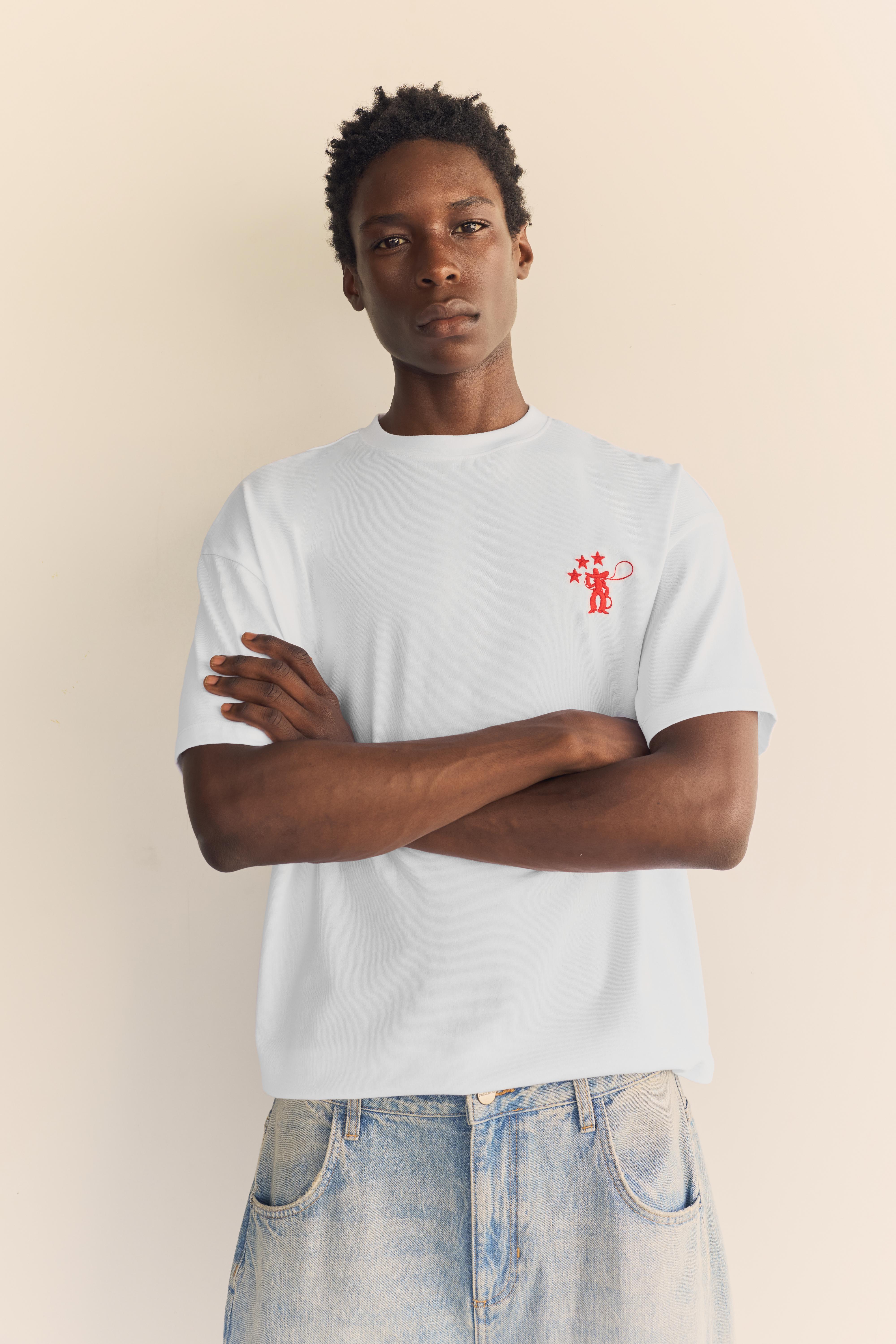 T-Shirt Con Grafica Cowboy