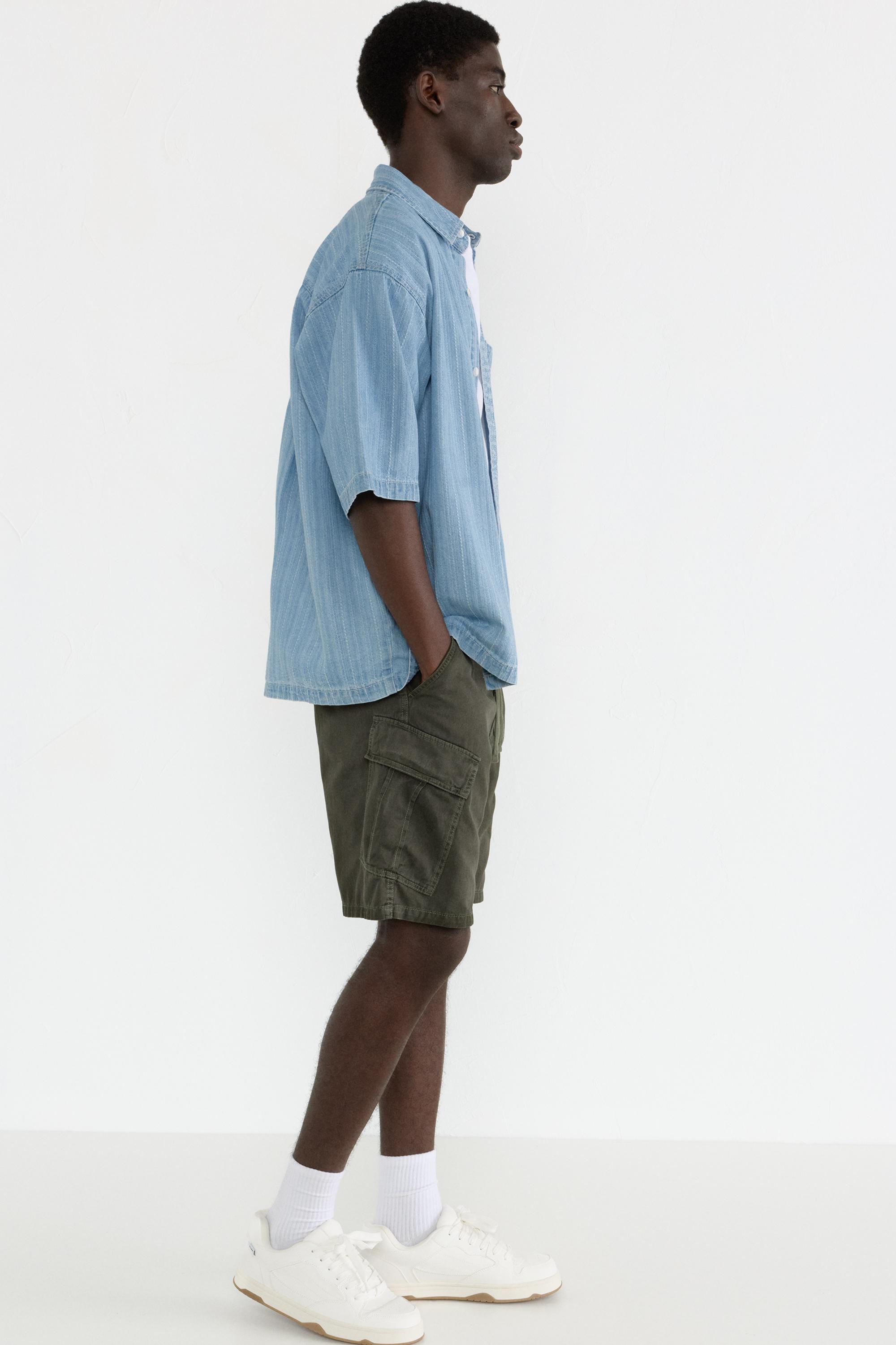Cargo Bermuda shorts — Dark green