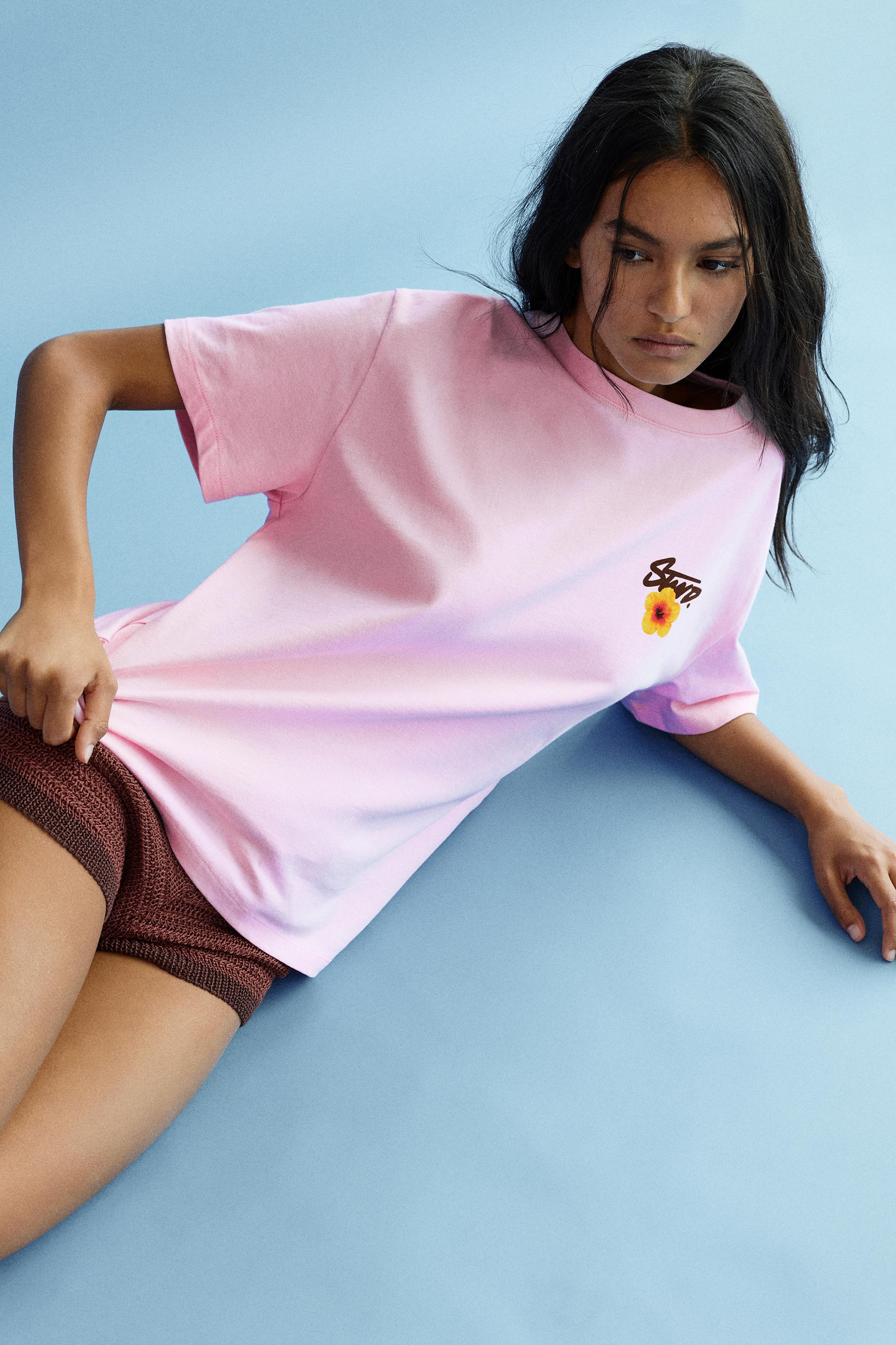 STWD flower T-shirt — Pink
