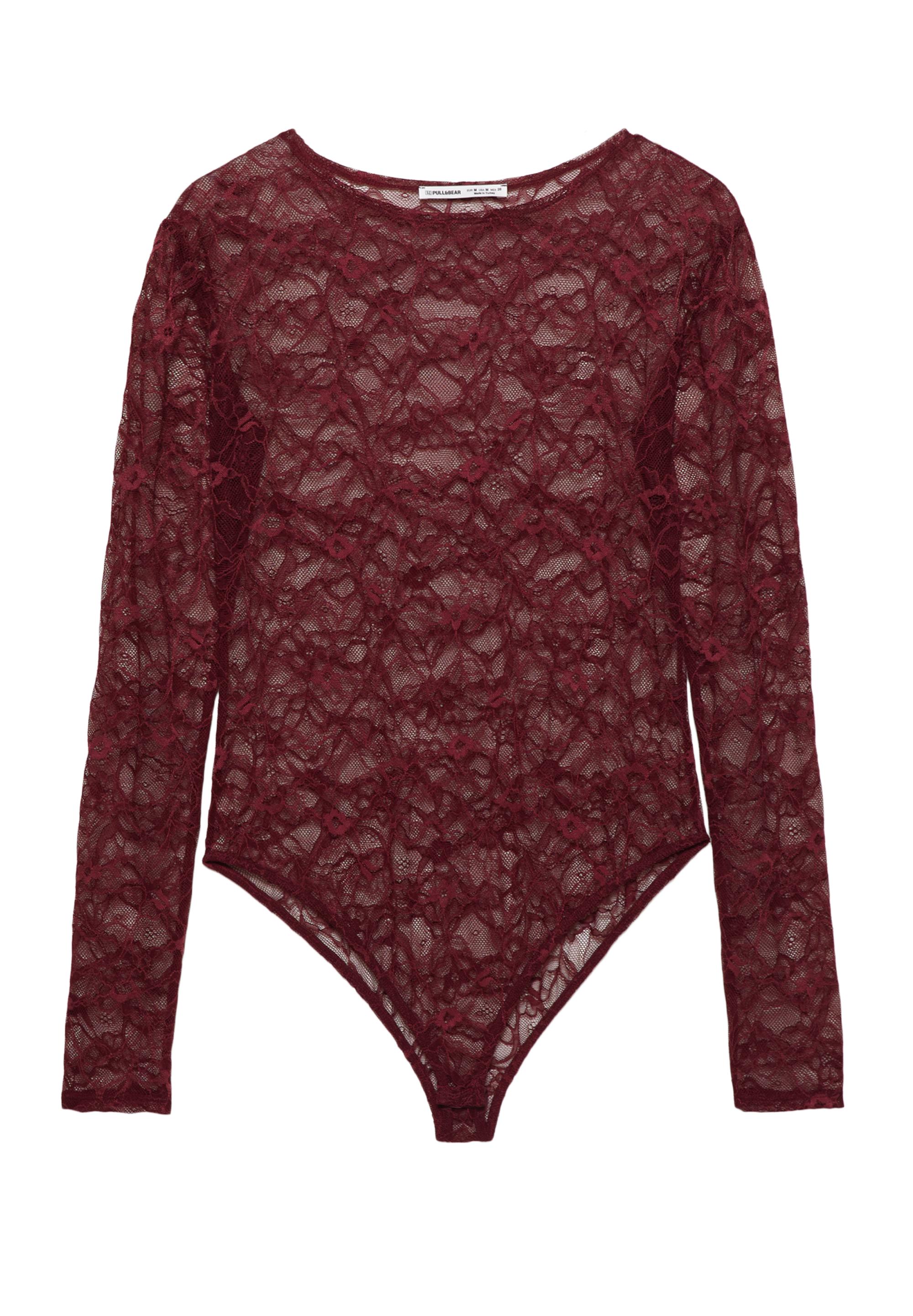 Dantelli uzun kollu body - Görsel 16