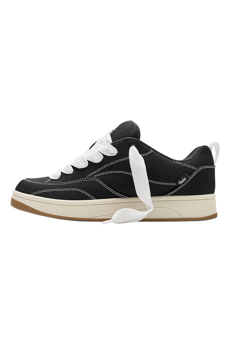STWD skate trainers with stitching — Black
