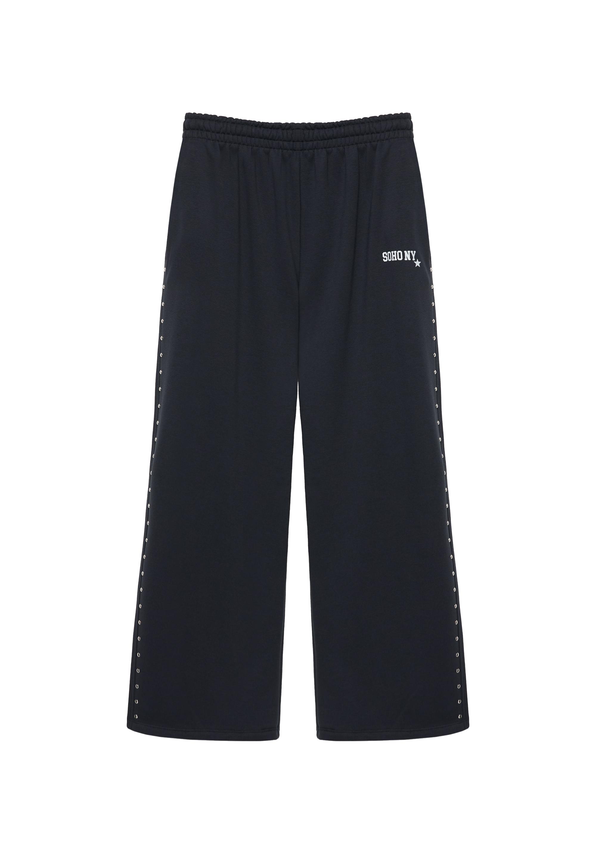 Studded joggers — Dark grey