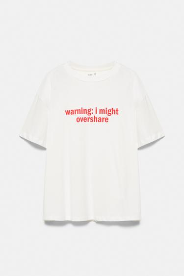 Oversize text T-shirt — Ice 5