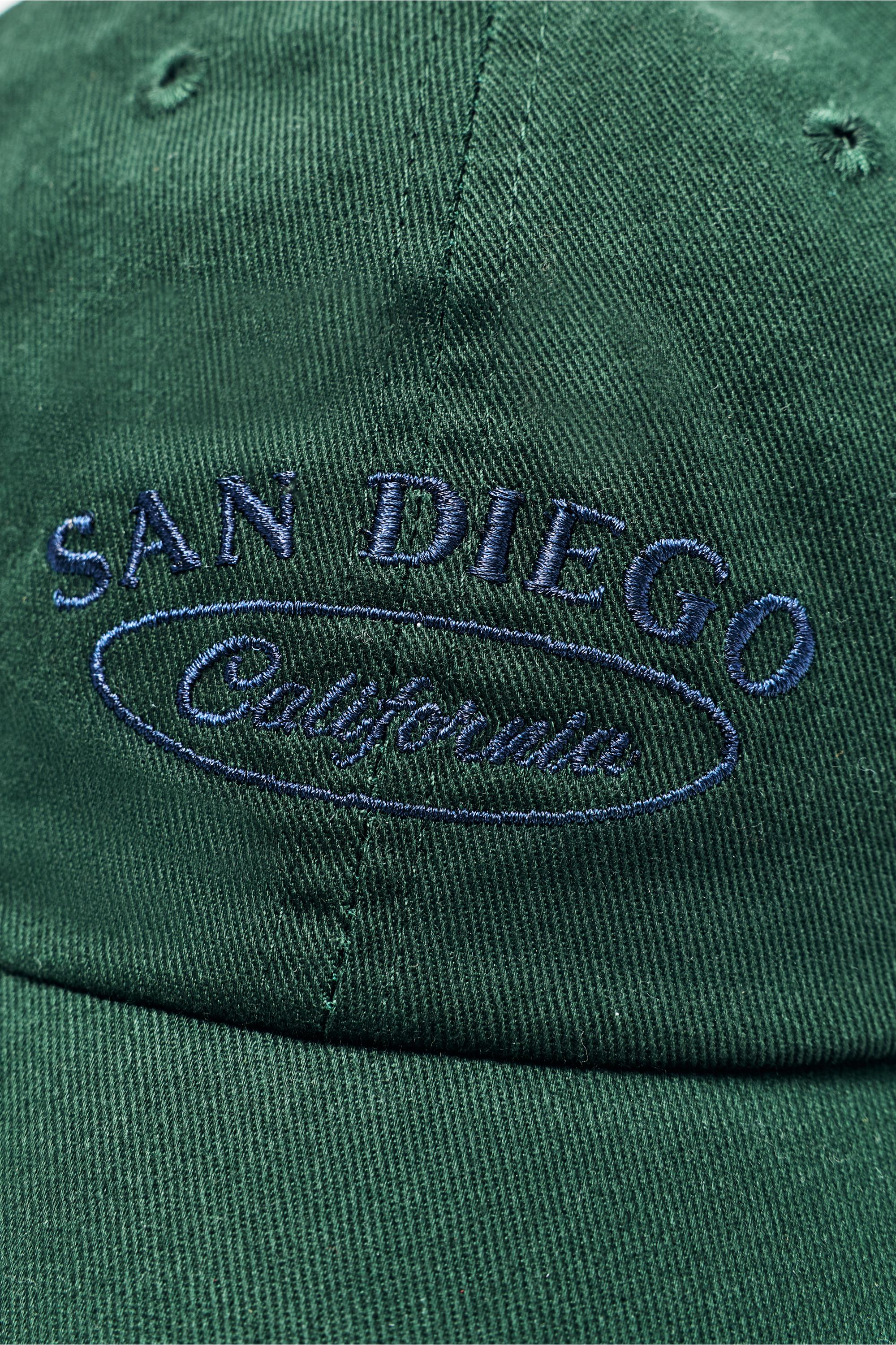 San Diego embroidered cap — Green