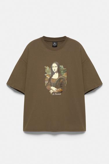 Mona Lisa T-shirt — Dark brown 1