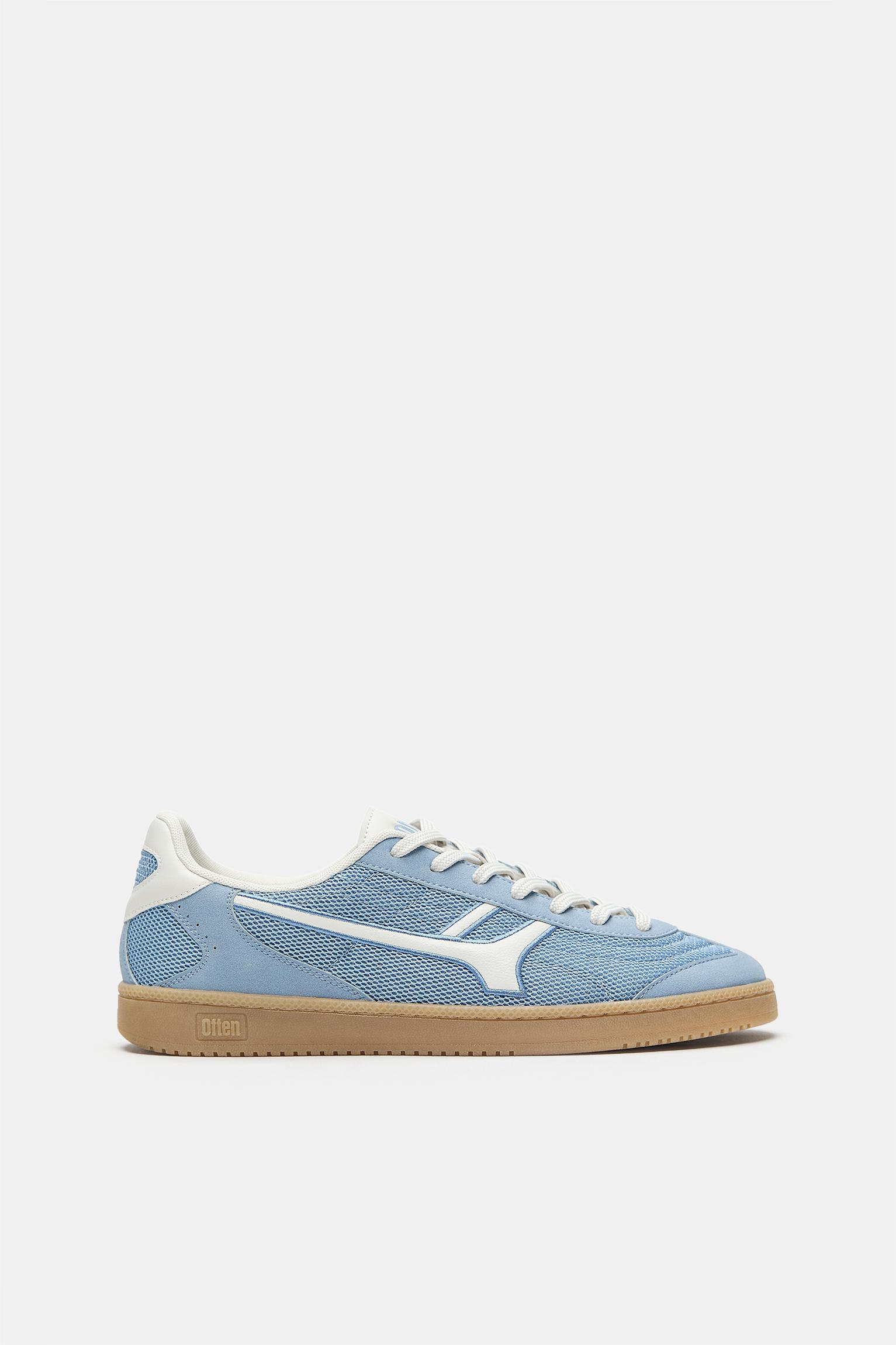 Retro textured trainers — Blue