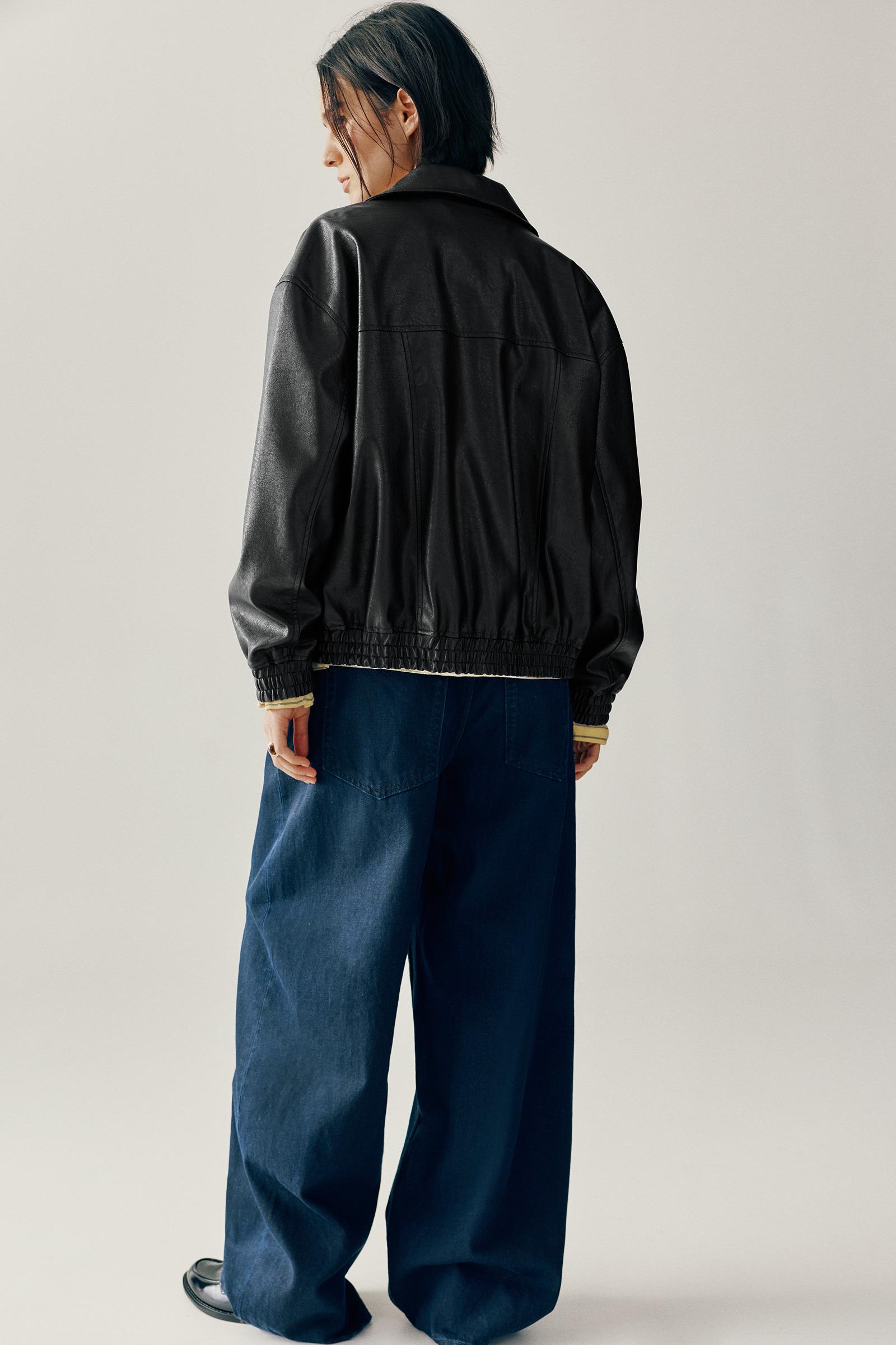 Suni Deri Baba Kesim Ceket - Görsel 38