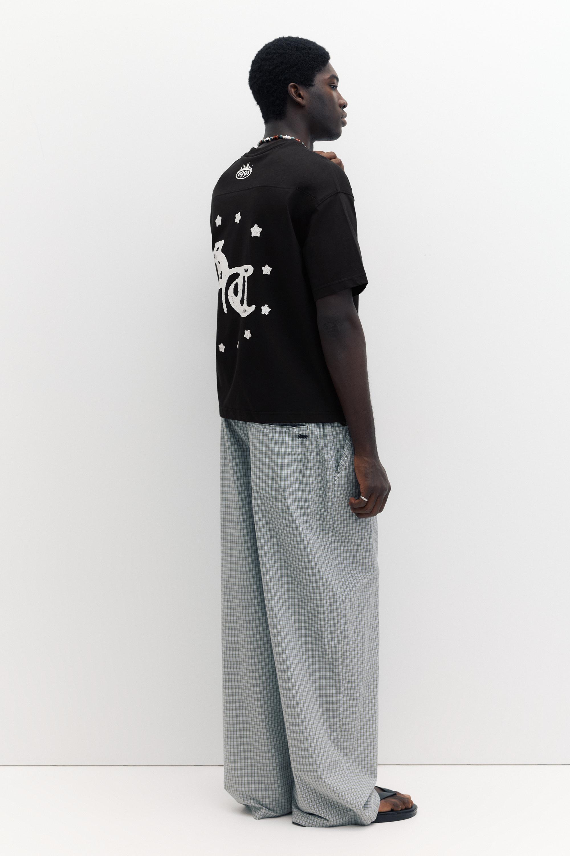 STWD V-neck T-shirt — Black