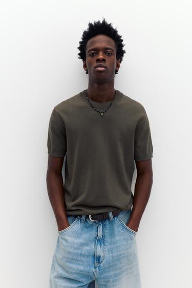 Short sleeve jumper — Mole brown 1